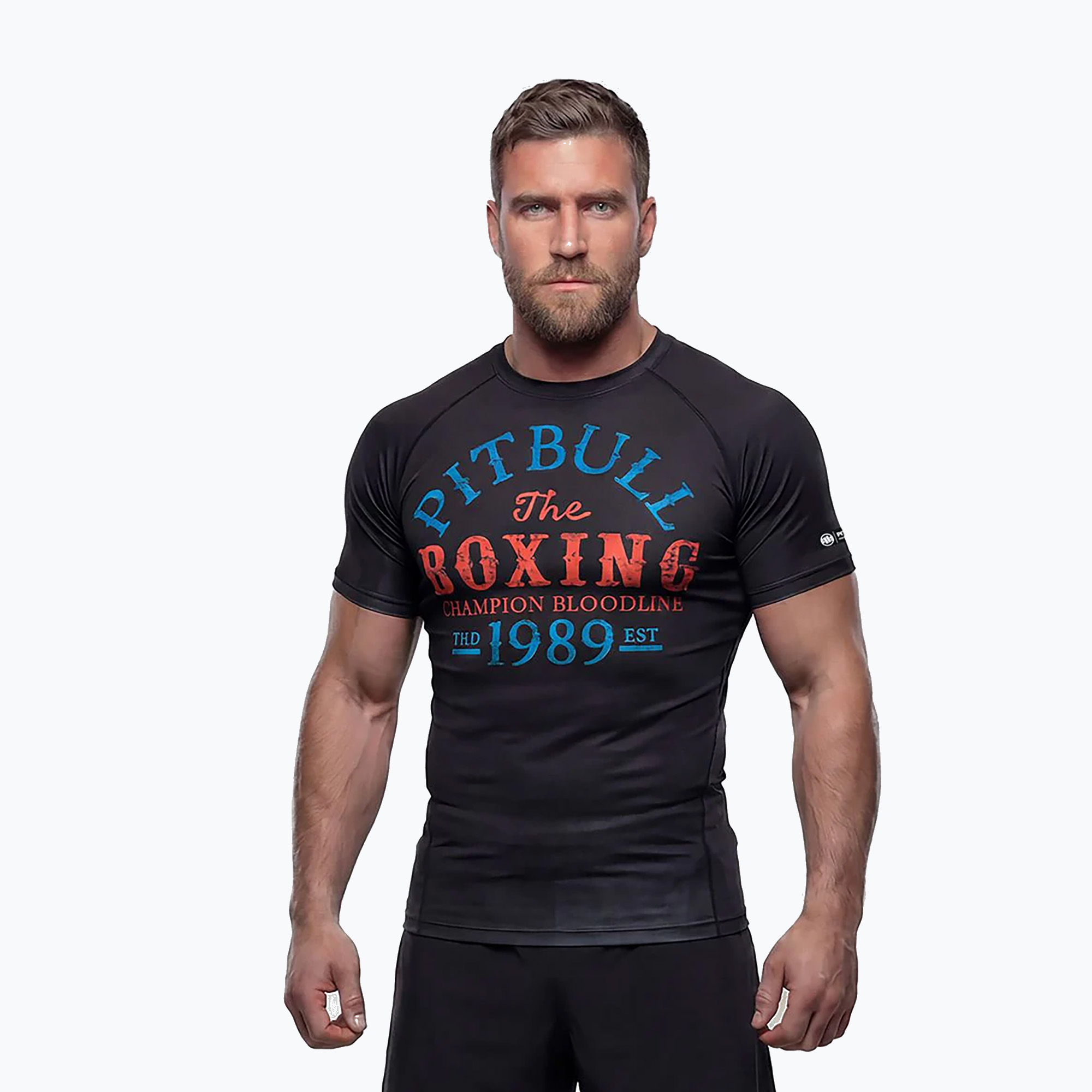 Pánsky rashguard Pitbull Champion Bloodline Rashguard black