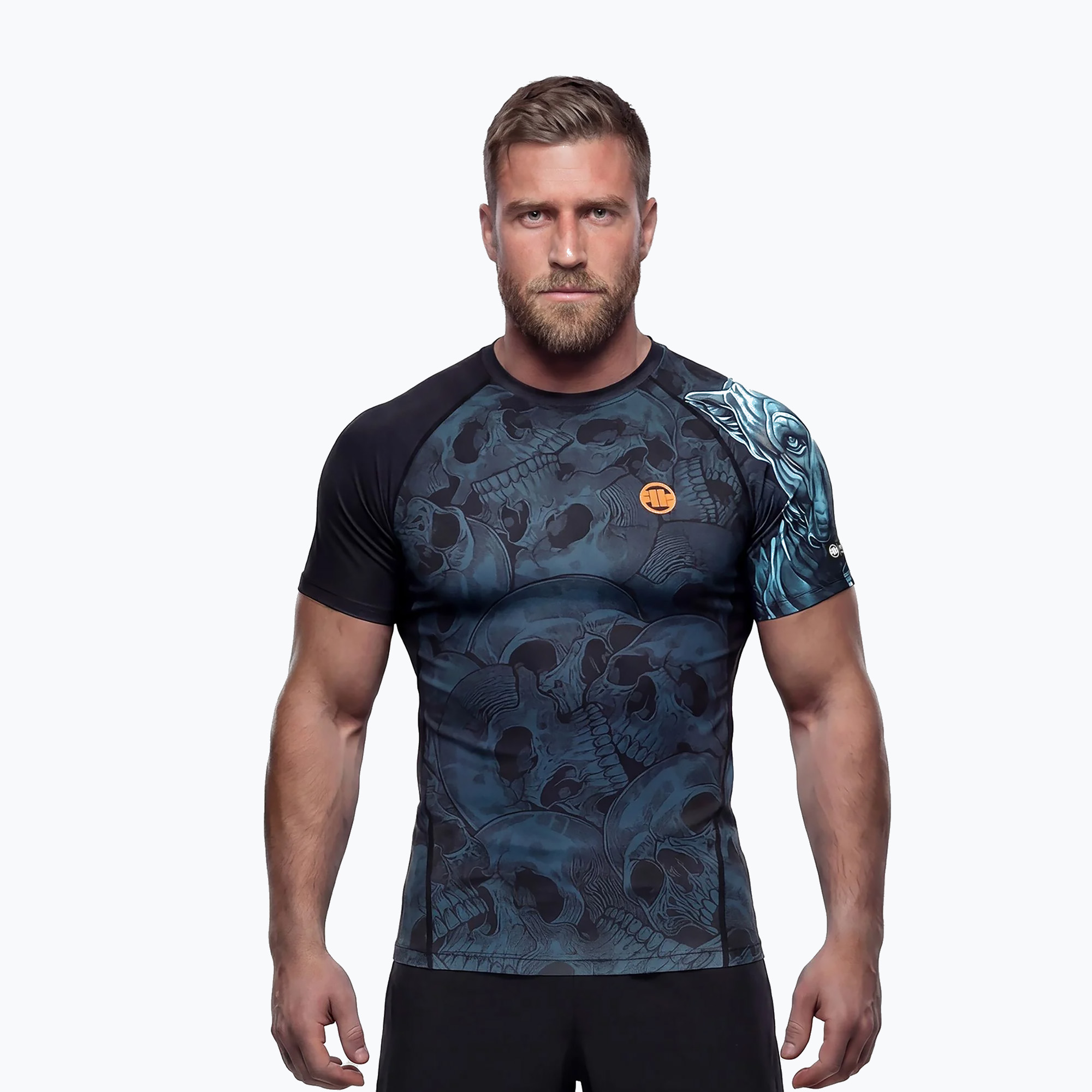 Rashguard pentru bărbați Pitbull Guardian Angel Rashguard black