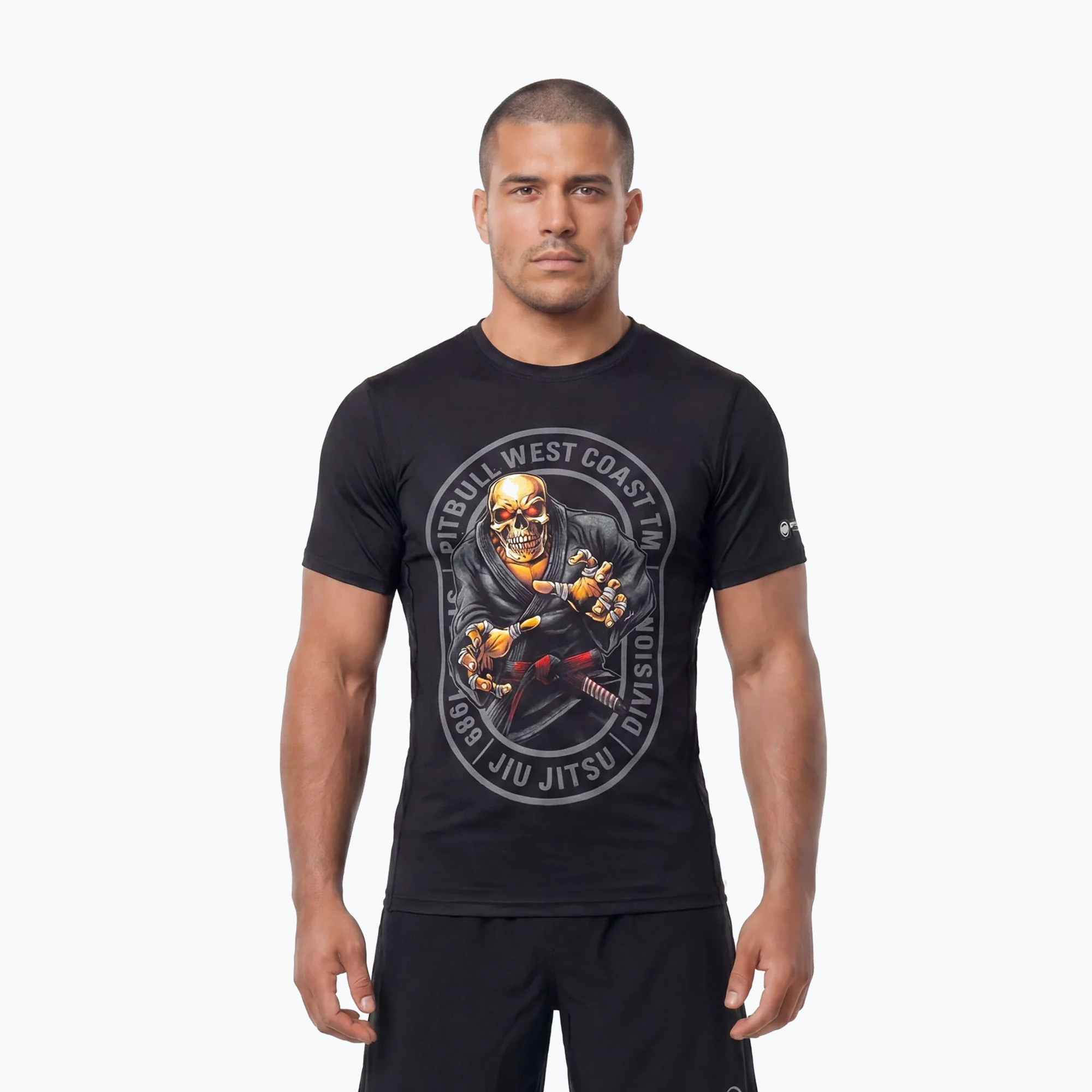 Мъжка тениска Pitbull Mesh Jiu Jitsu black