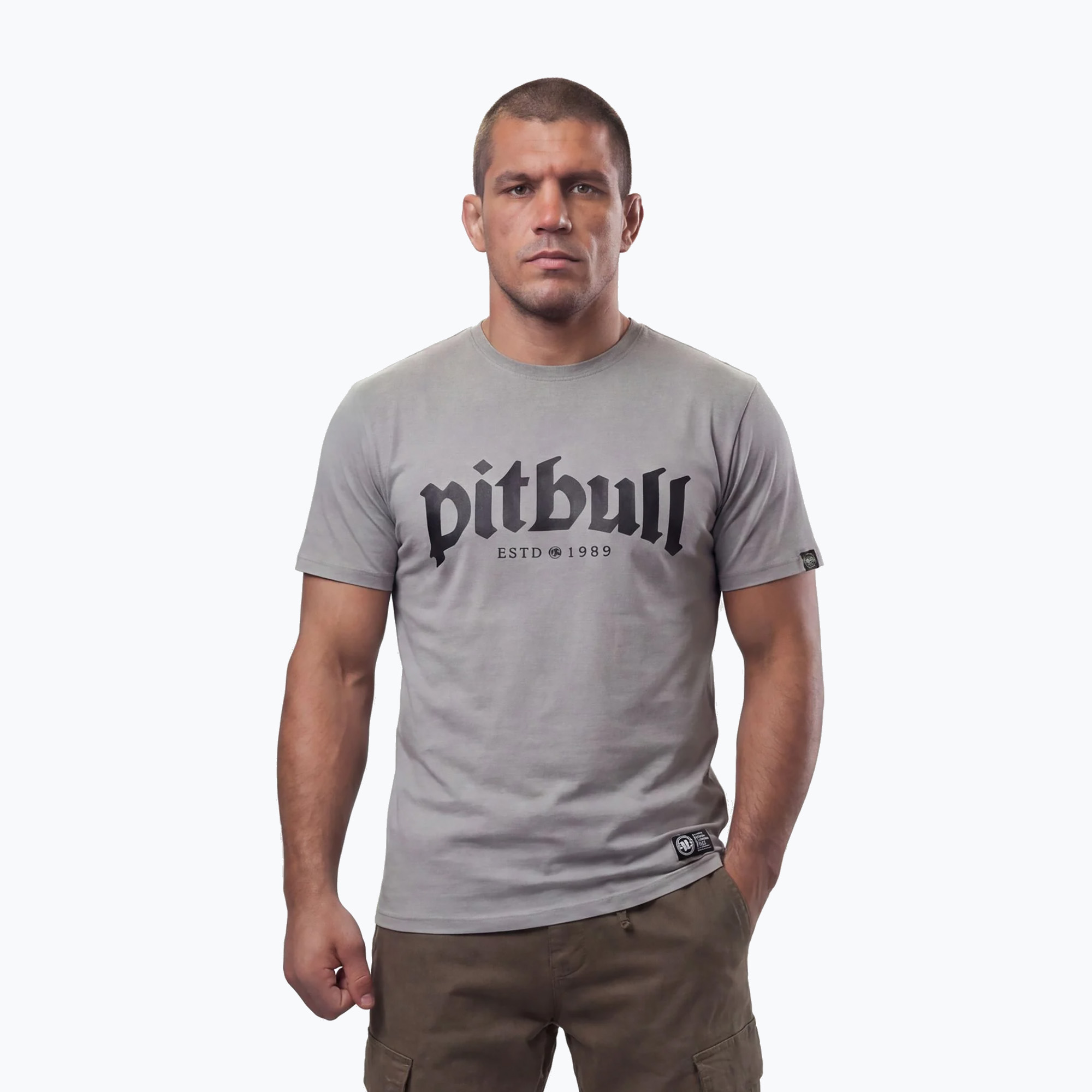 Tricou pentru bărbați Pitbull O'Side grey