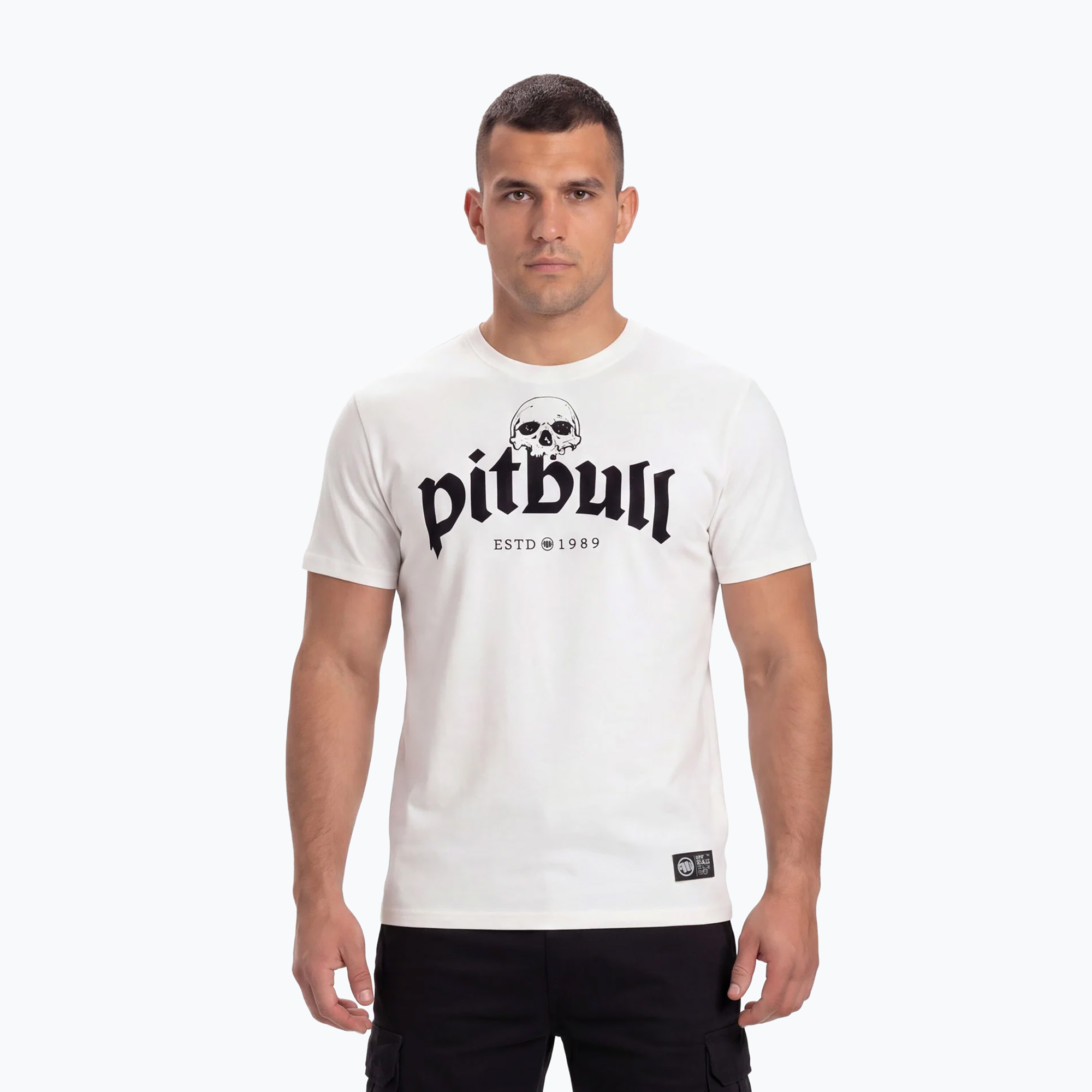 Мъжка тениска Pitbull Tres Perros Viejos off white