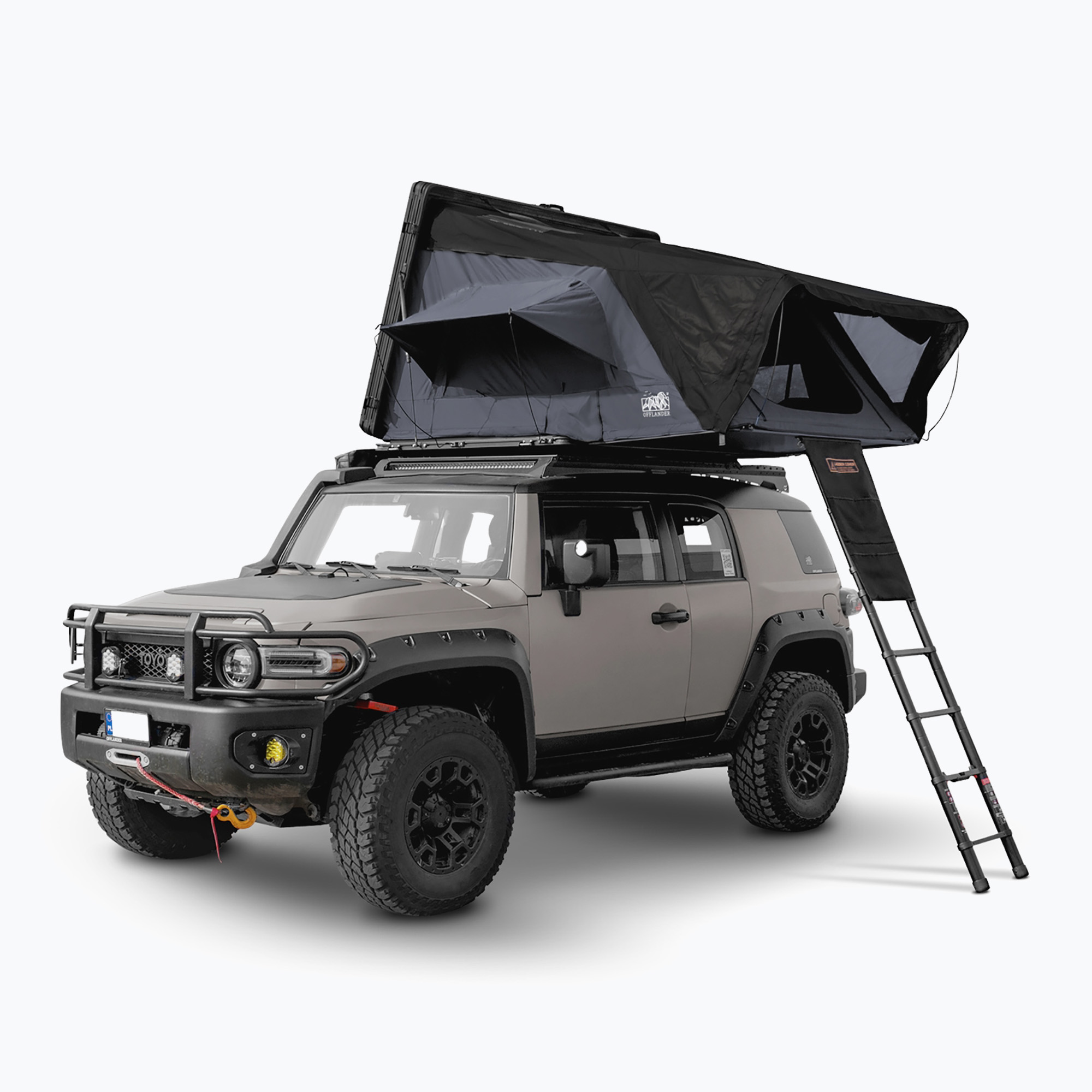 Střešní stan pro 2 osoby OFFLANDER Fold Y 190 black