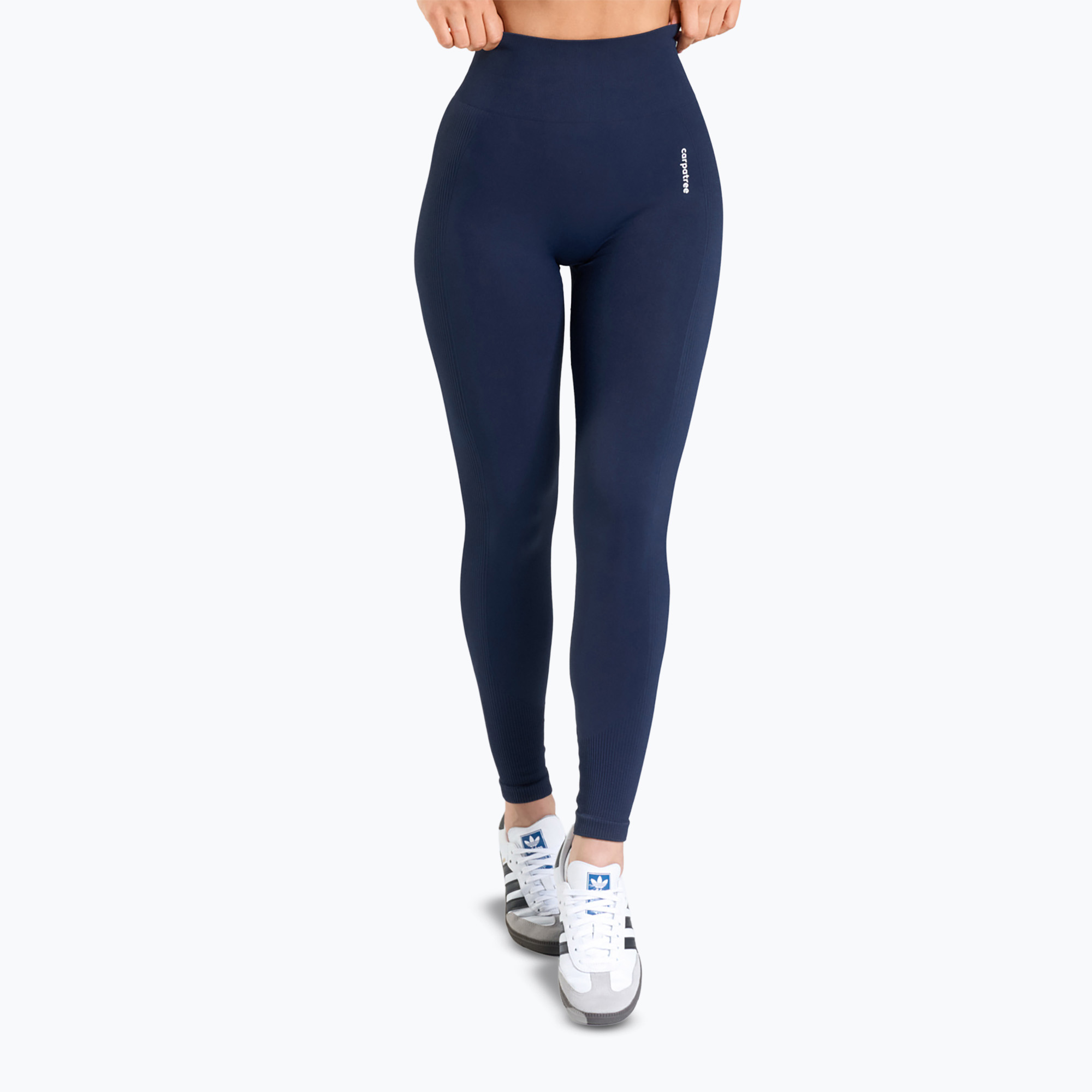 Legginsy treningowe damskie Carpatree Allure Seamless midnight blue 
