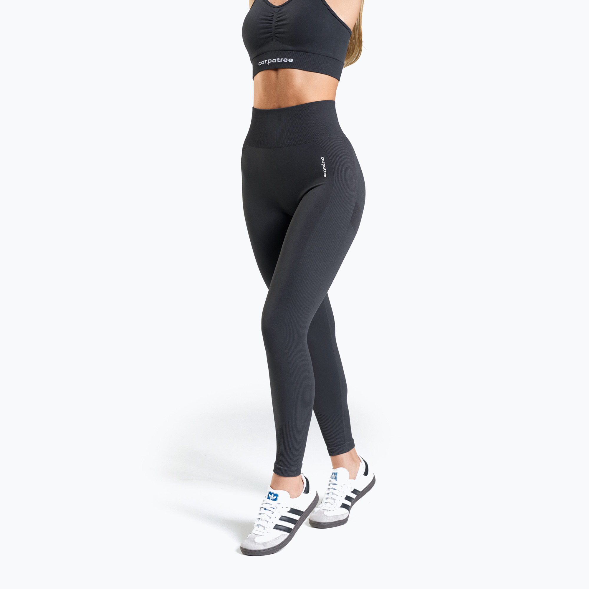 Legginsy treningowe damskie Carpatree Allure Seamless titanum grey 