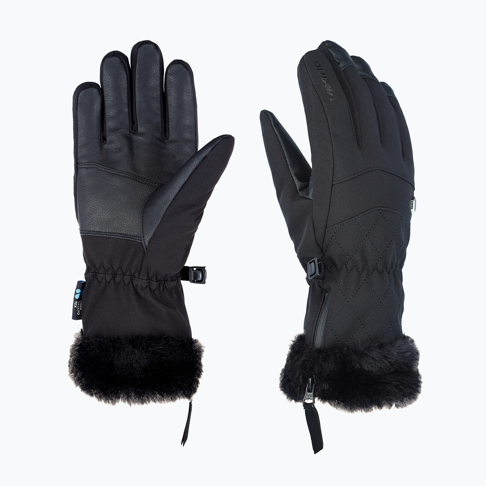 Дамски скиорски ръкавици Viking Meris Ski black