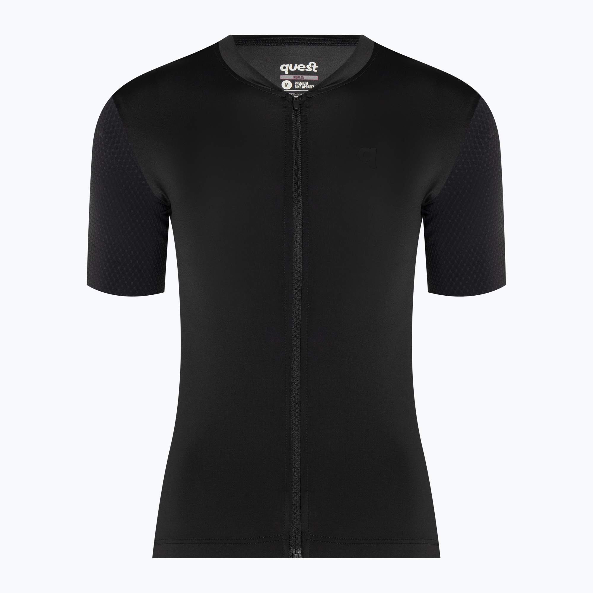 Дамска колоездачна фланелка Quest Racing Aero черна