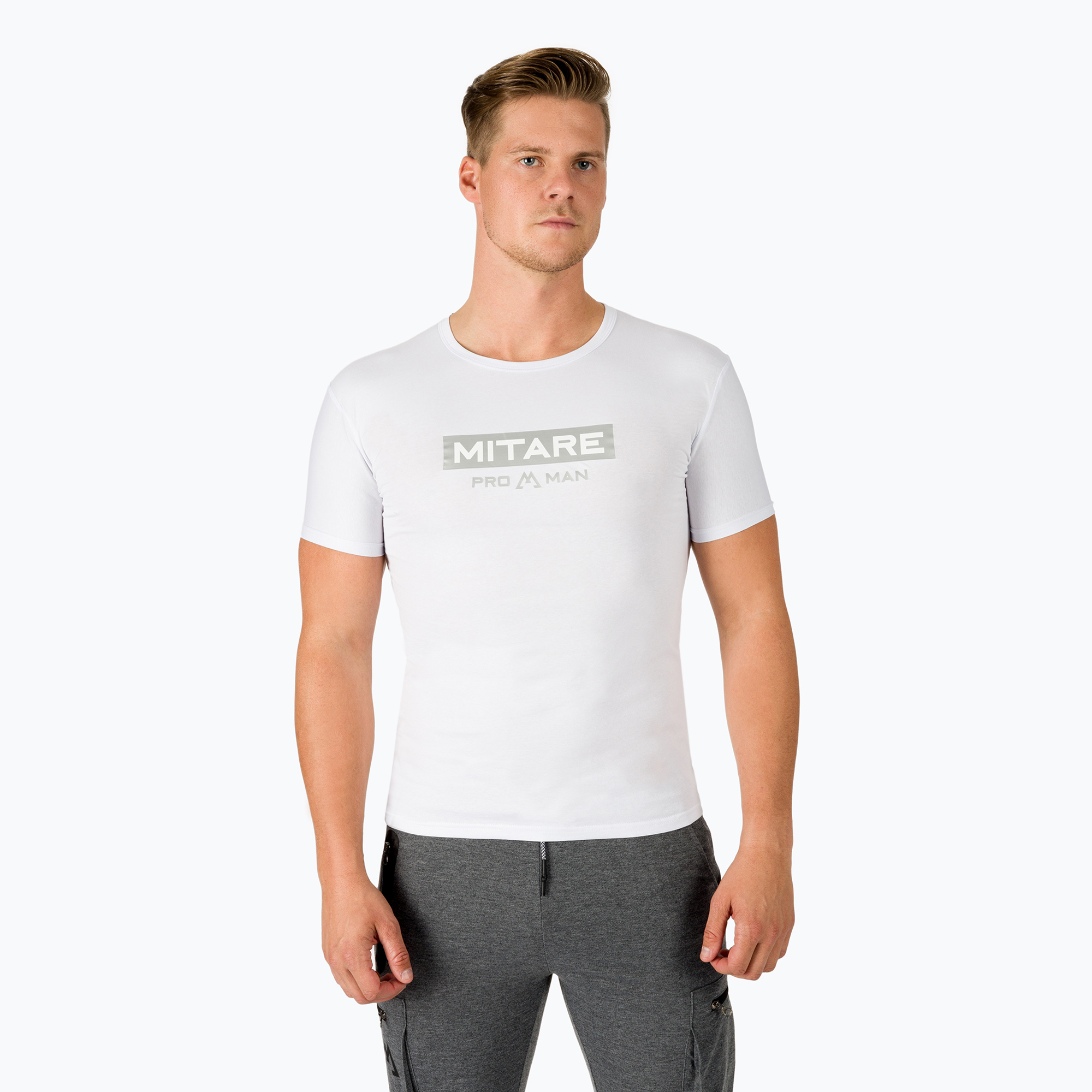 Мъжка тениска MITARE PRO  бяла K093