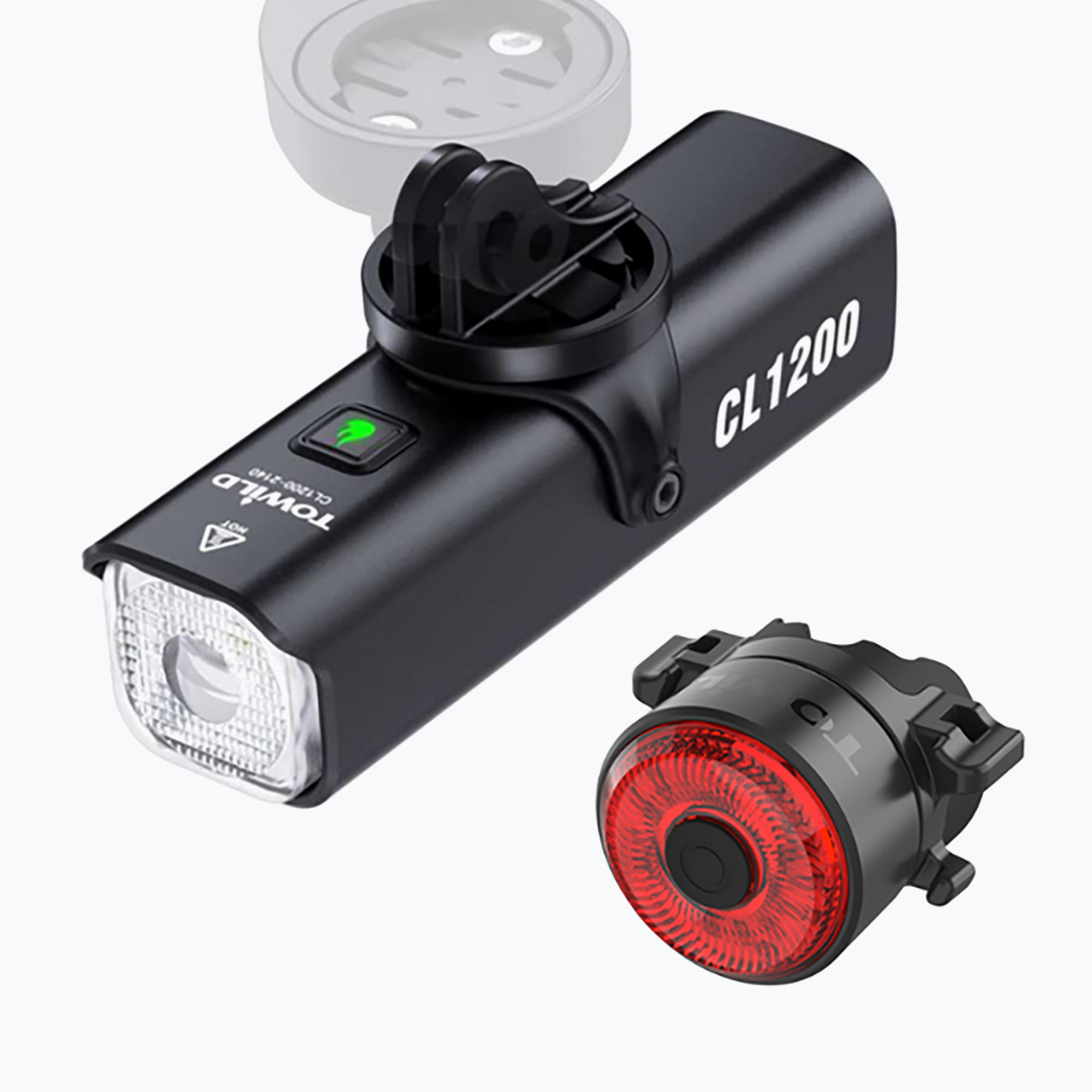 Комплект велосипедни светлини Towild CL1200   TL03 black