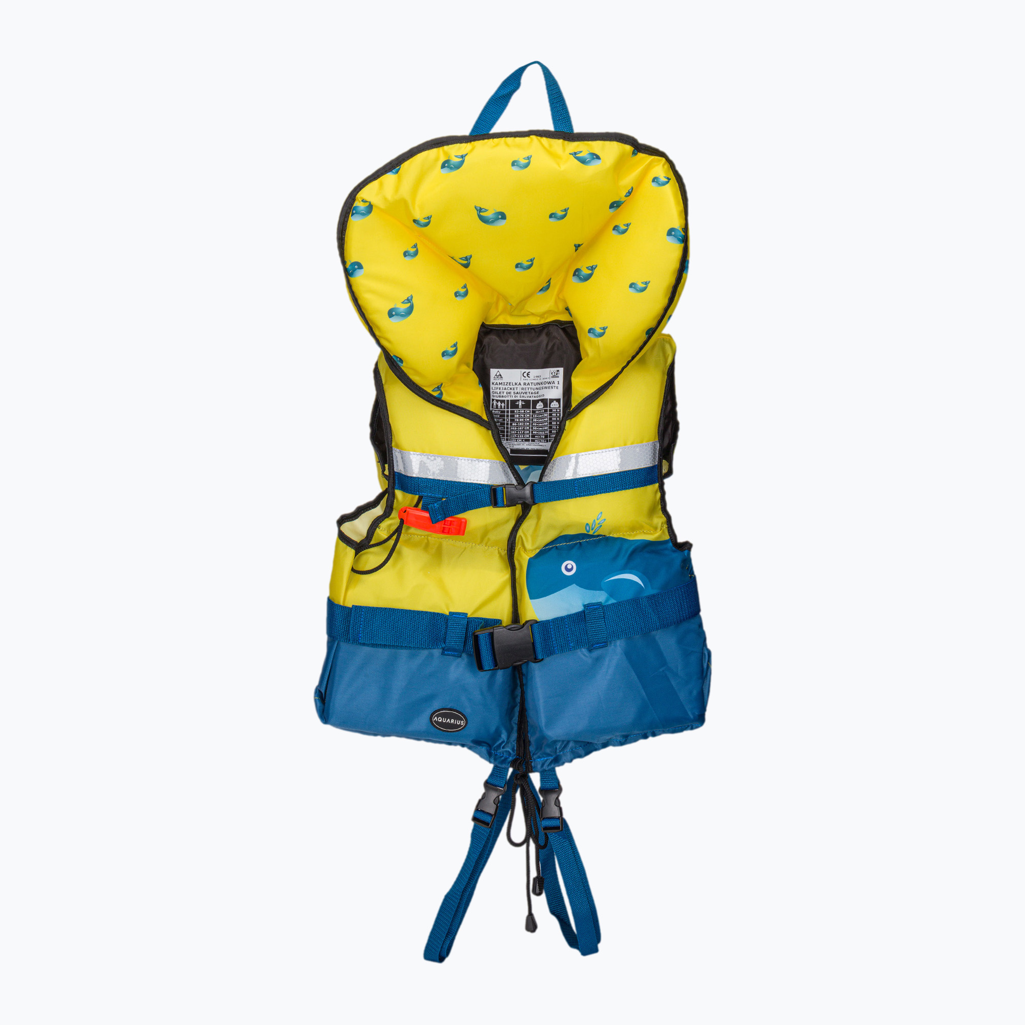 Aquarius Whale yellow children's life jacket KAM000455 (Baby)