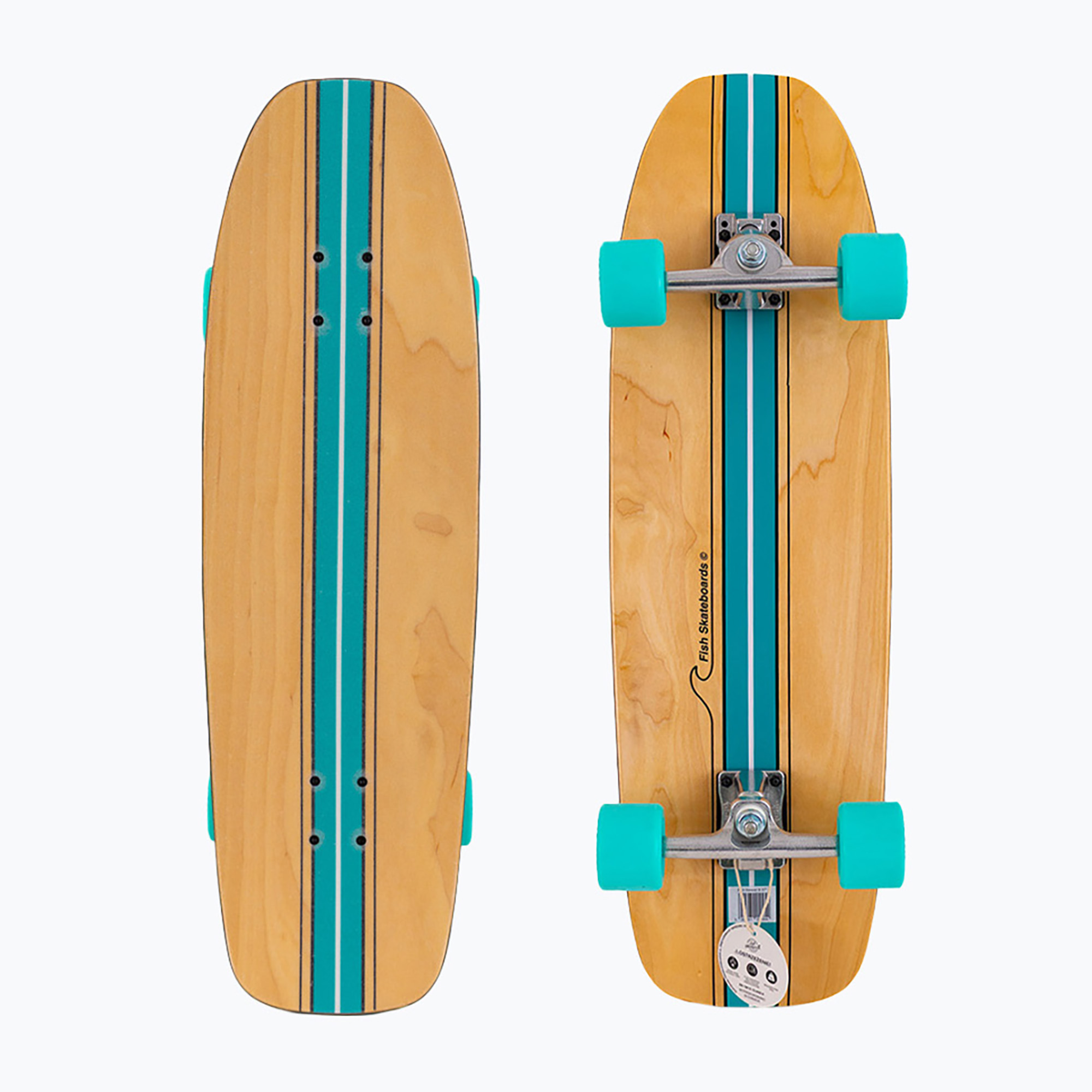 Deskorolka surfskate Fish Skateboards Surfskate Hawaii 9.37