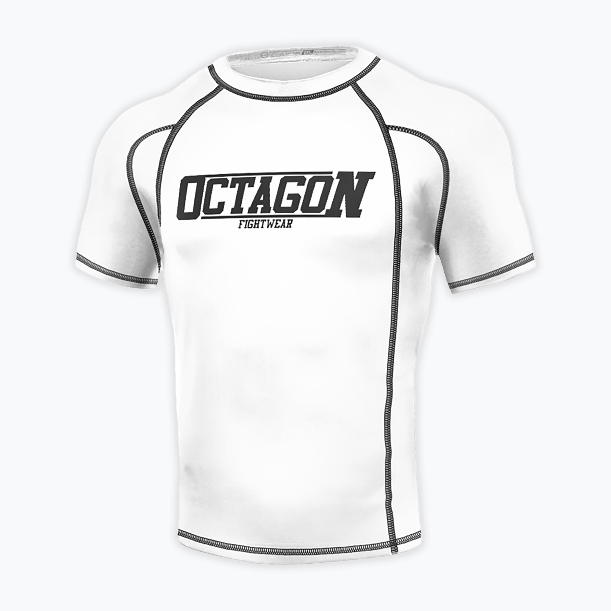 Rashguard męski Octagon Premium Fight Wear white 