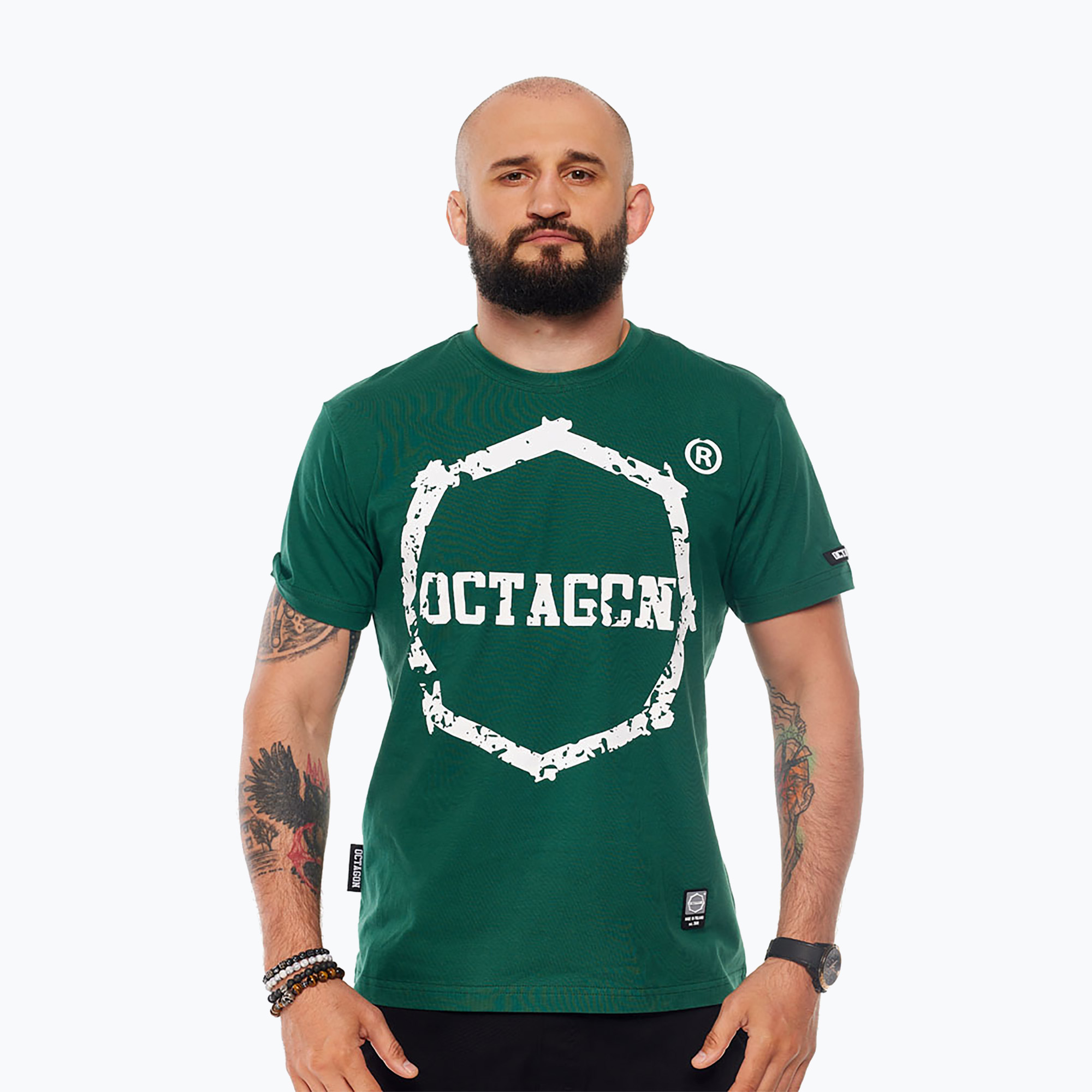 Tricou pentru bărbați Octagon Teeth verde