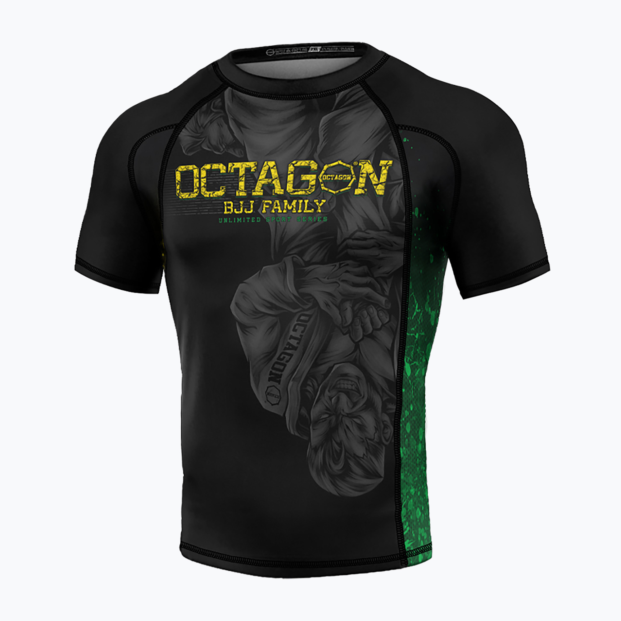 Octagon Premium Jiu Jitsu Family nero/multicolore da uomo (XL) (Premium Jiu Jitsu Family 12764-R)