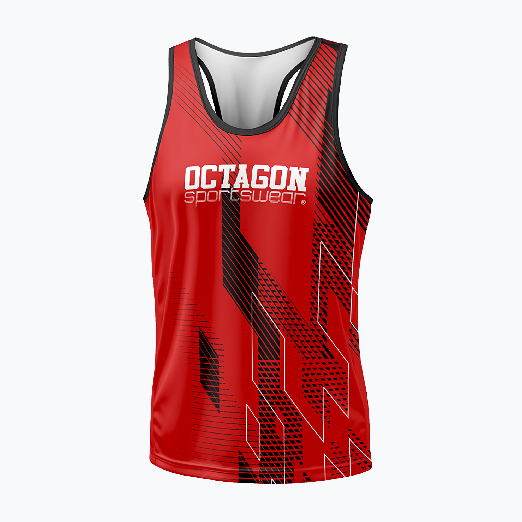 Мъжки потник Octagon Diamond red