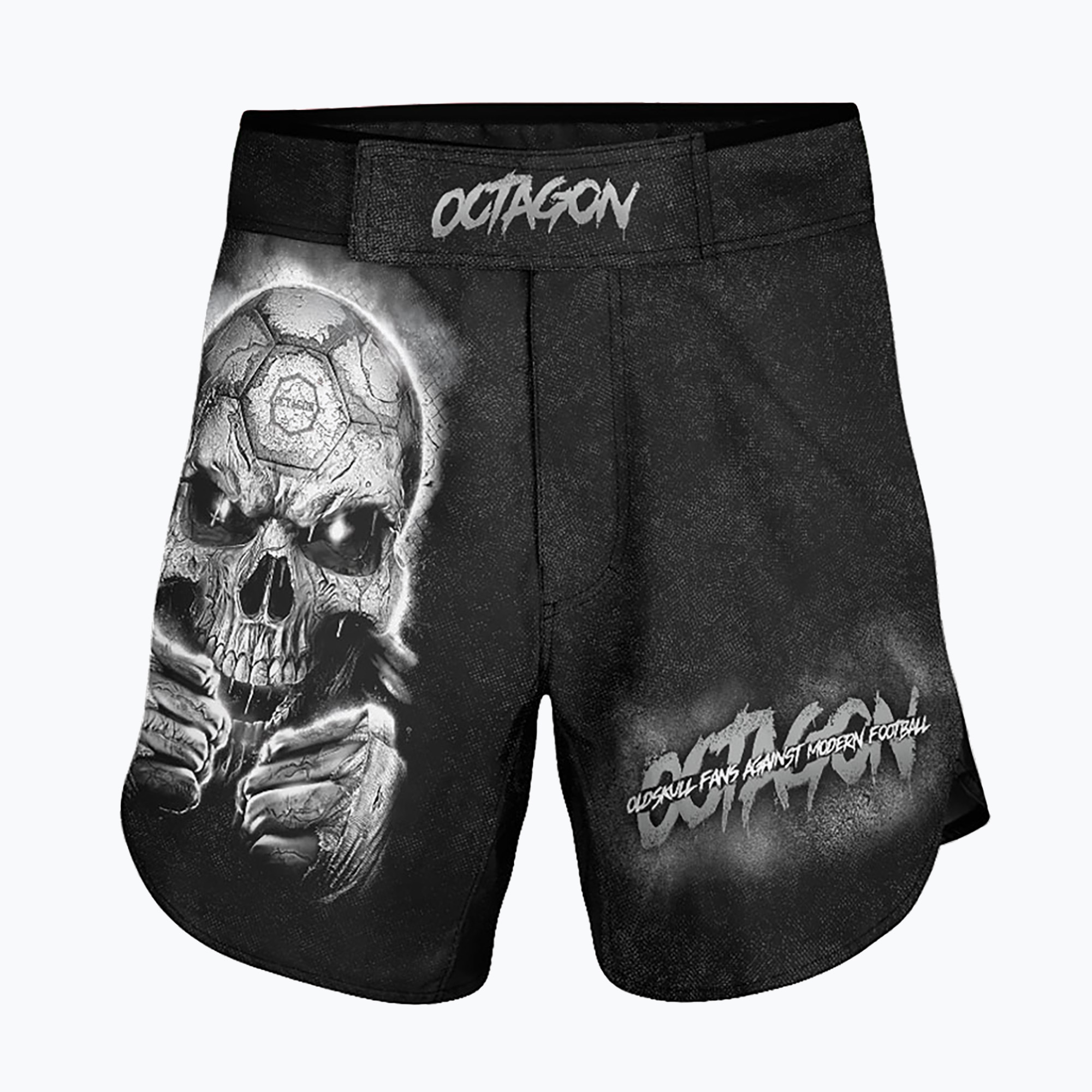 Spodenki treningowe męskie Octagon Oldskull Fans MMA black/multicolor 
