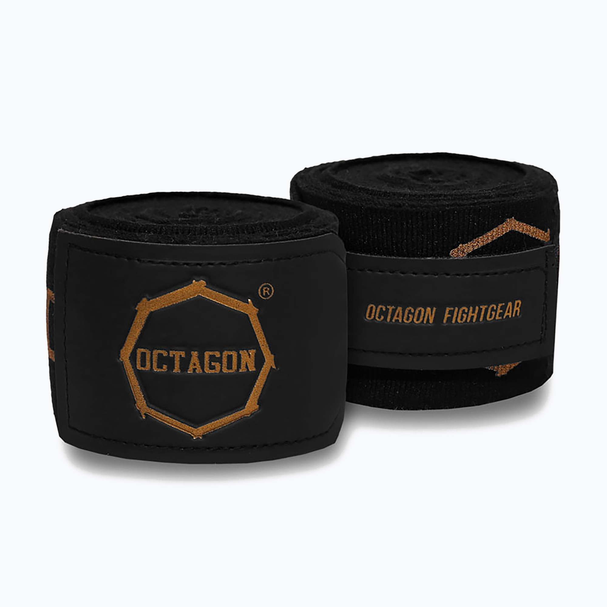 Bandaje de box Octagon Fightgear Supreme Printed 300 cm black/gold