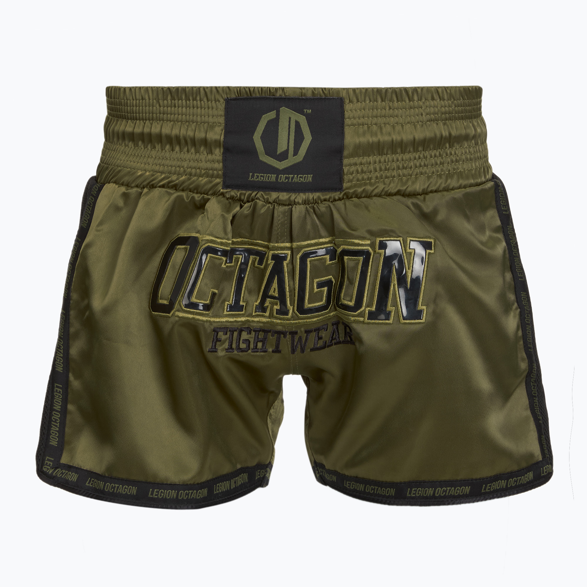 Spodenki treningowe Octagon Kickboxing/Muay Thai Legion Future Premium army green 