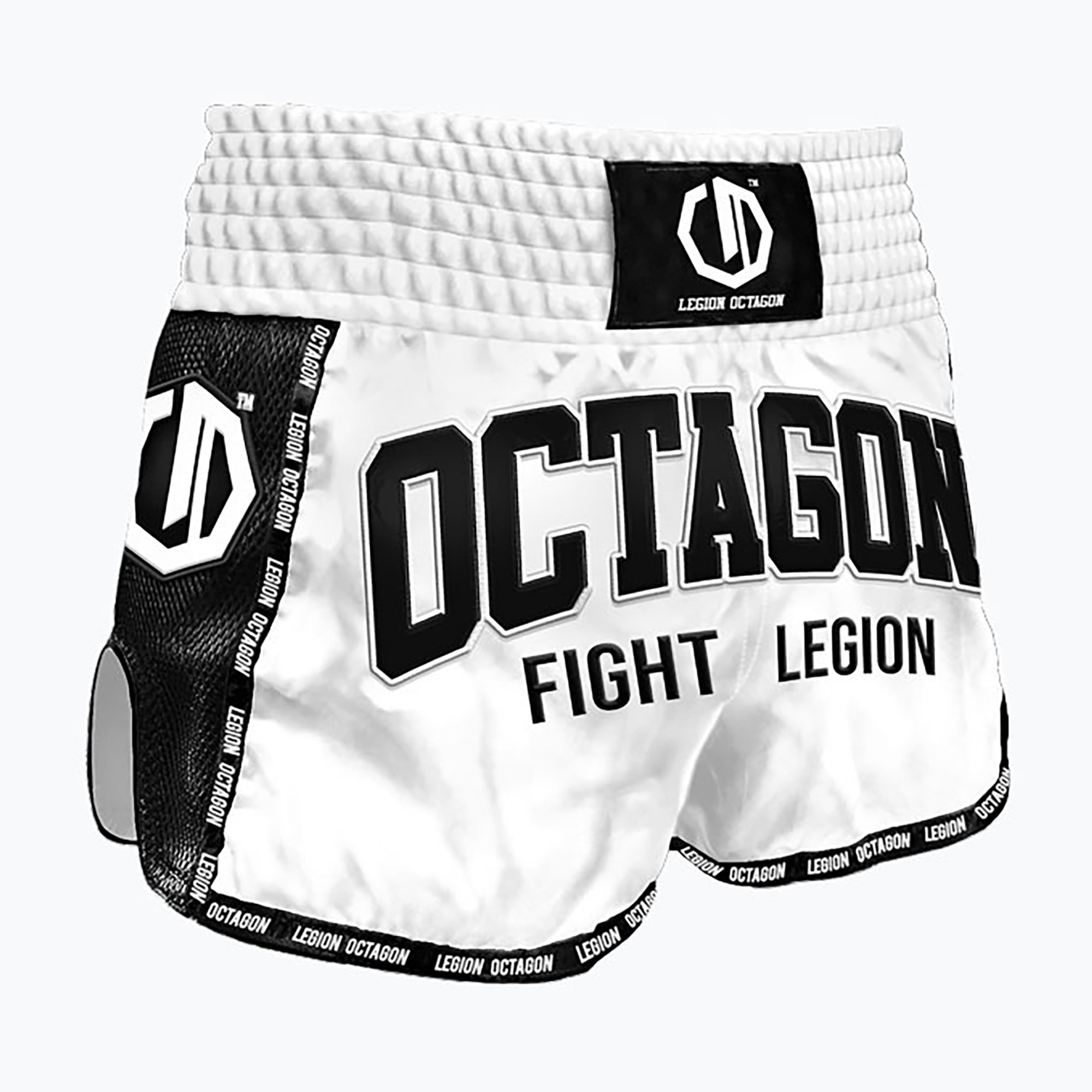 Spodenki treningowe Octagon Kickboxing/Muay Thai Legion Fight Legion Premium white 