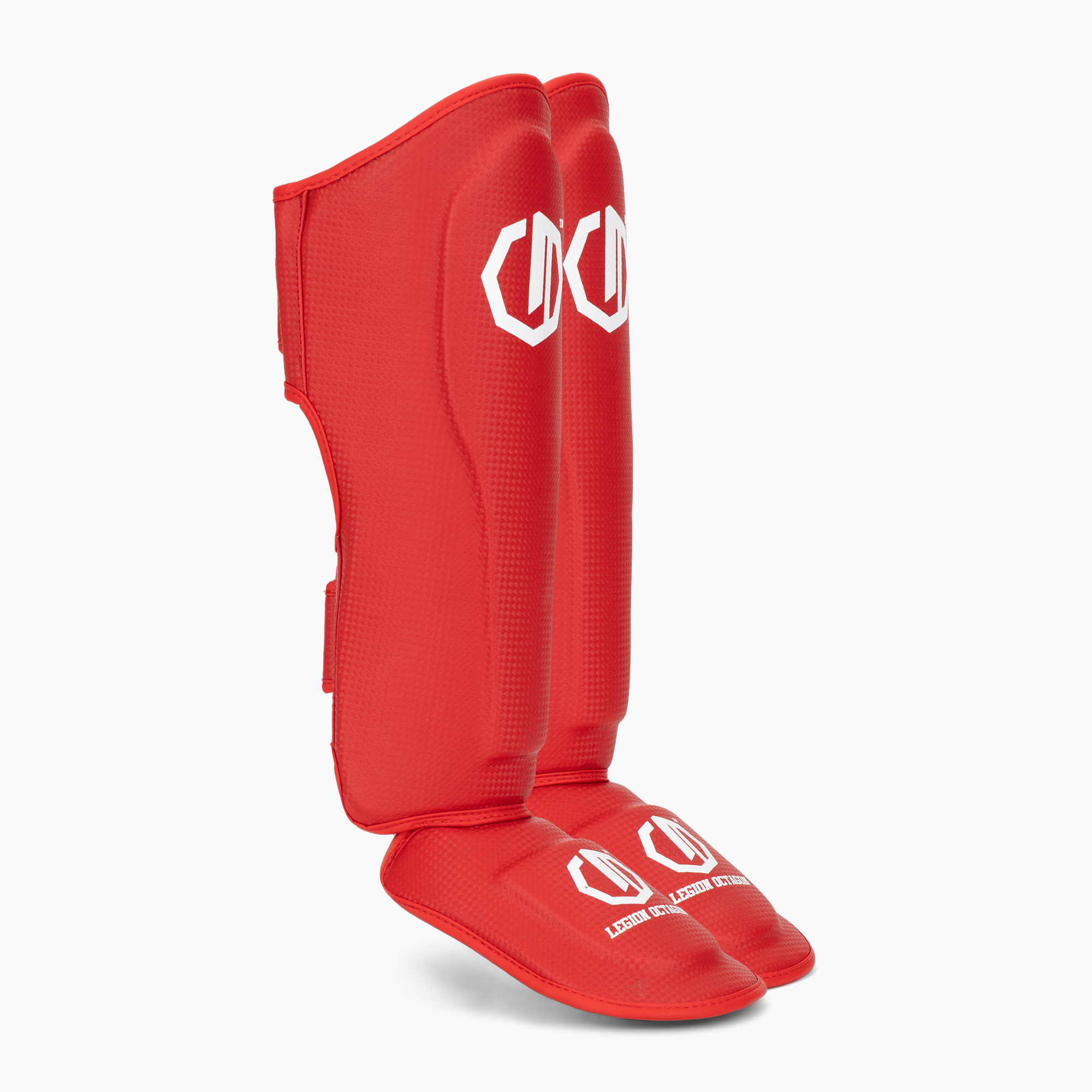 Apărători pentru tibii și picioare Octagon Legion Kevlar red