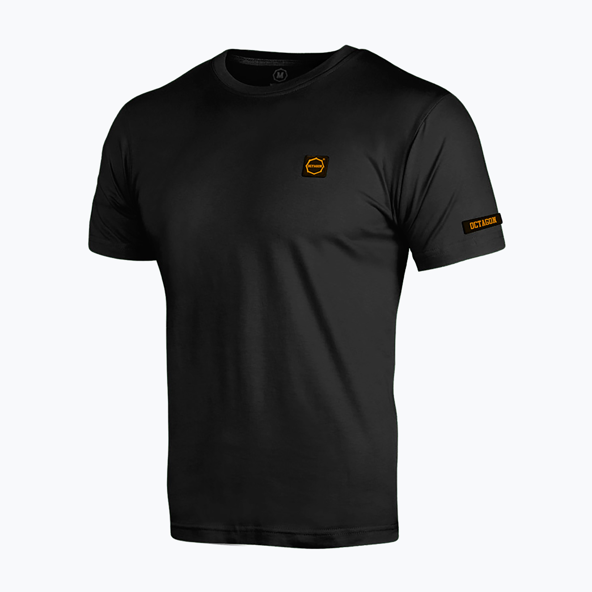 Tricou pentru bărbați Octagon Small Logo black/orange