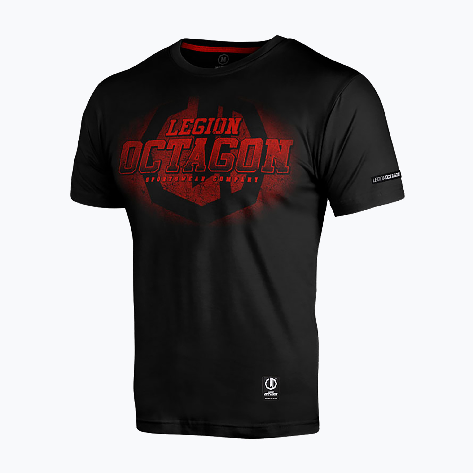 Tricou pentru bărbați Octagon Legion Conquest black/red