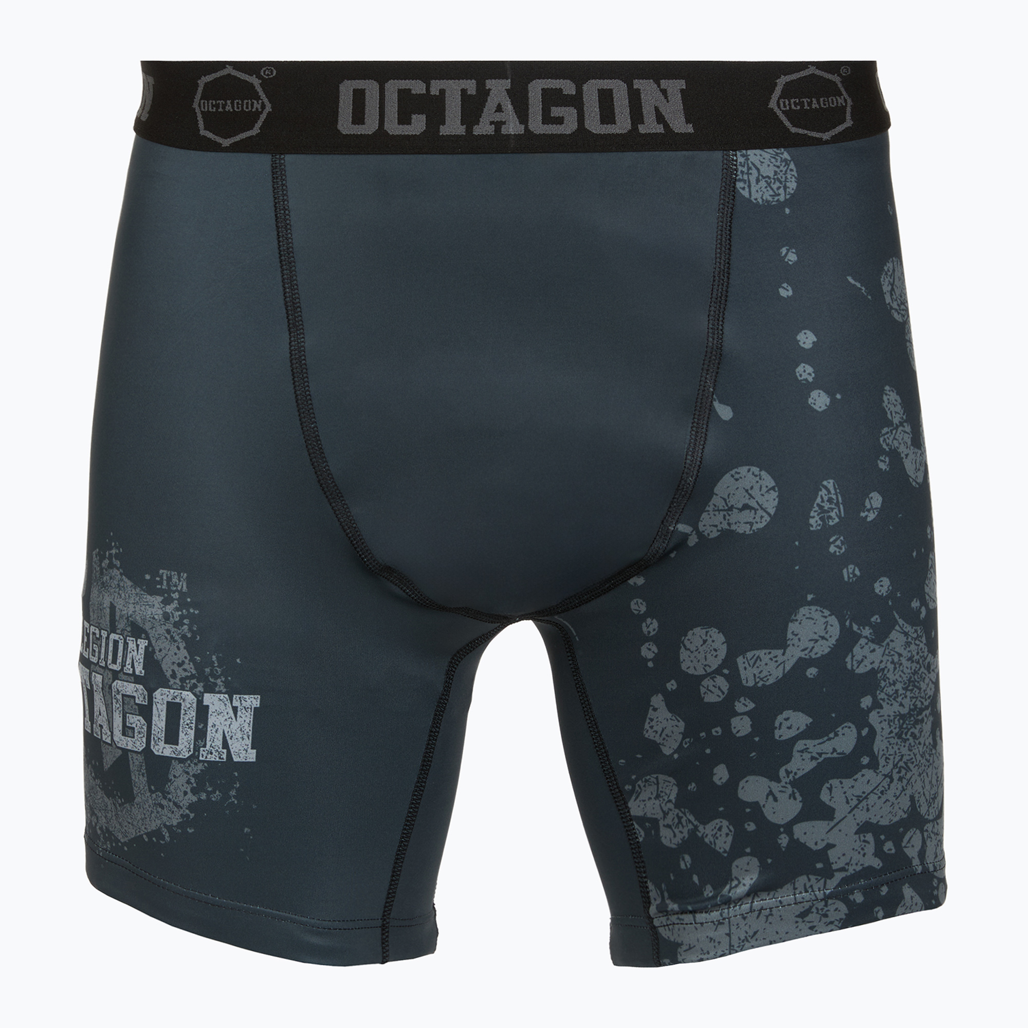 Pantaloni scurți de antrenament pentru bărbați Octagon Legion Grunge black/grey