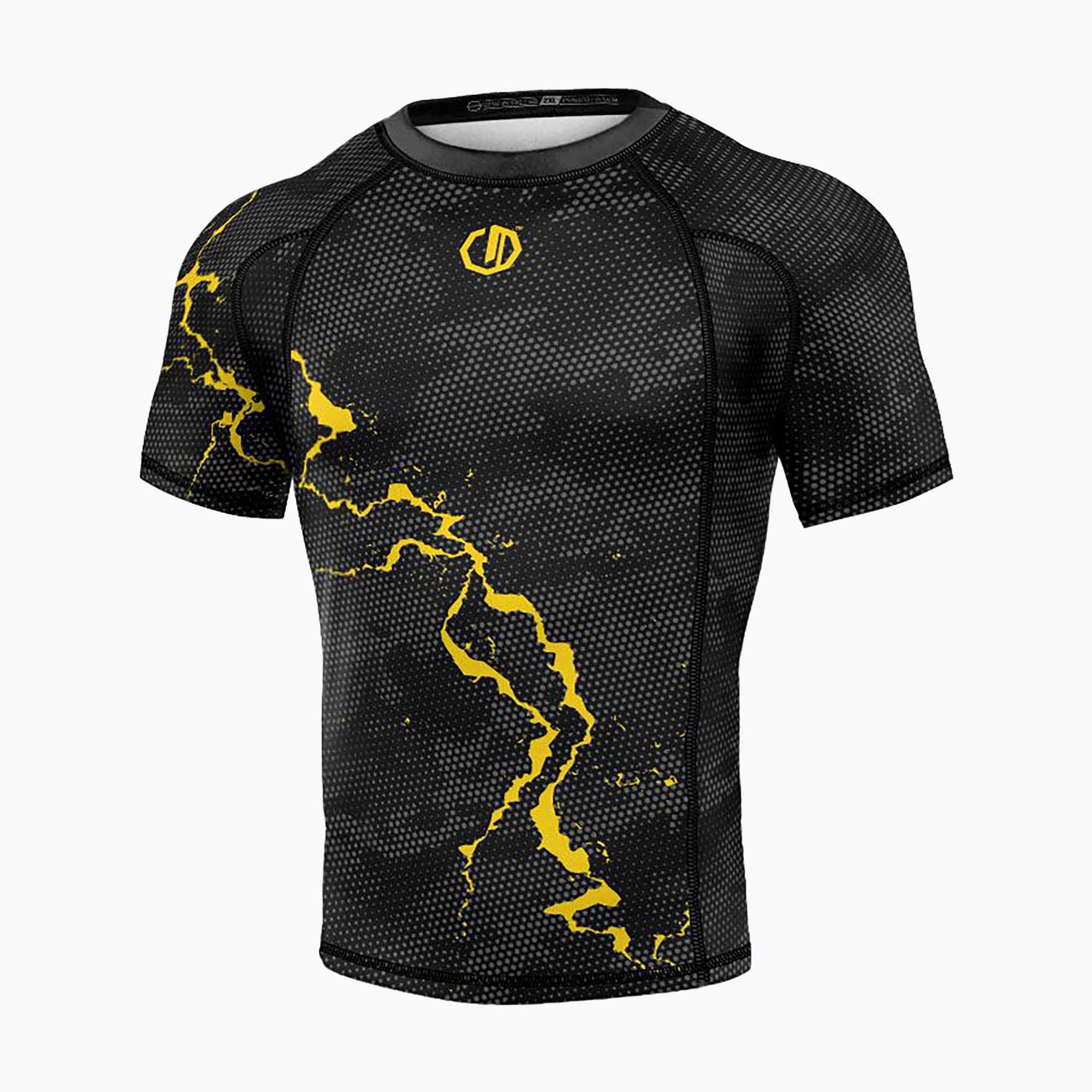 Rashguard męski Octagon Legion Premium black/yellow