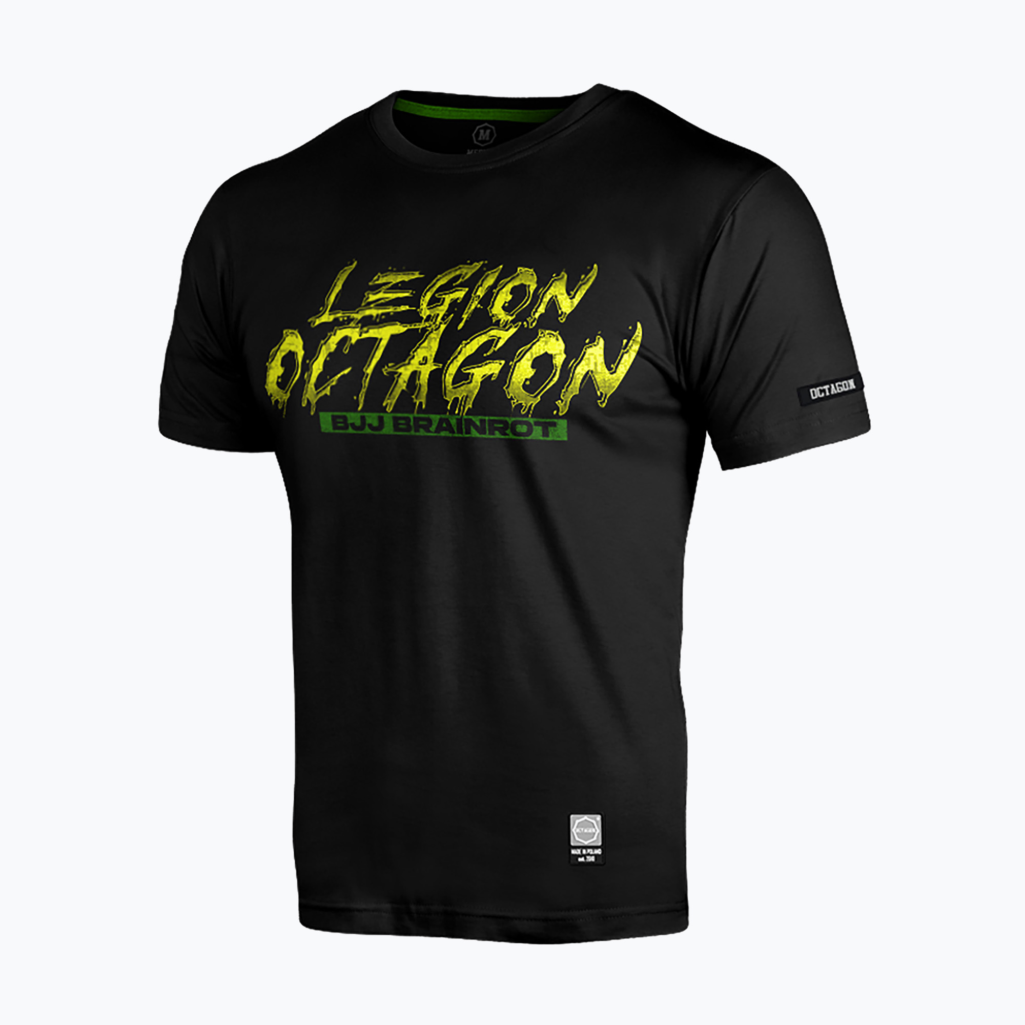 Tricou pentru bărbați Octagon Legion Brainrot Braziliano Crocodano black/multicolor