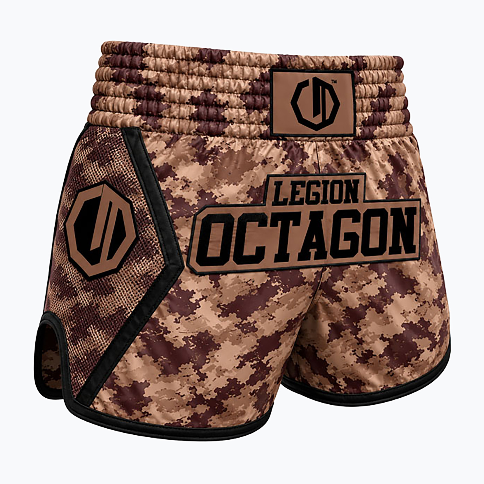 Тренировъчни шорти Octagon Legion Kickboxing/Muay Thai Premium desert storm