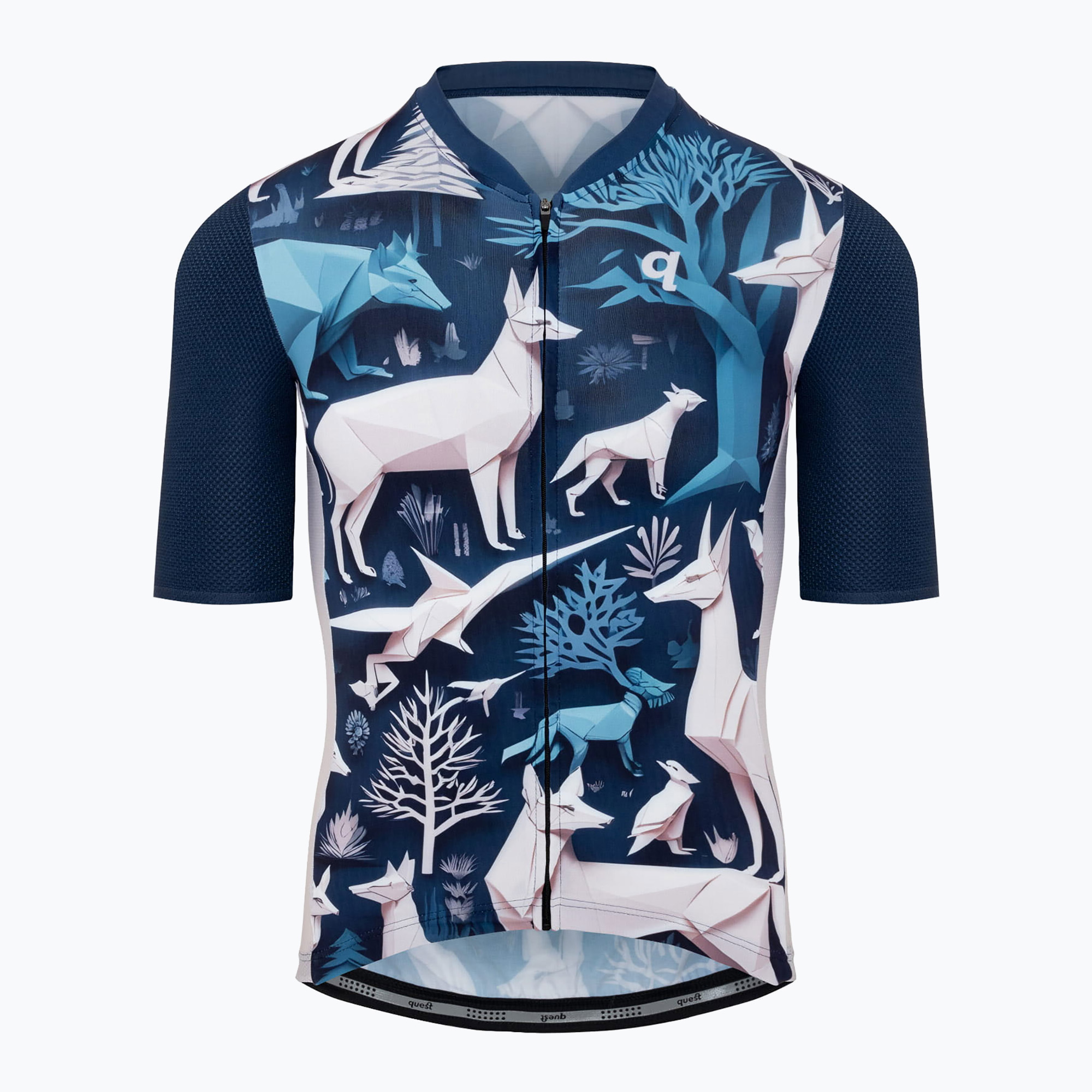 Мъжка колоездачна фланелка Quest Origami Fauna