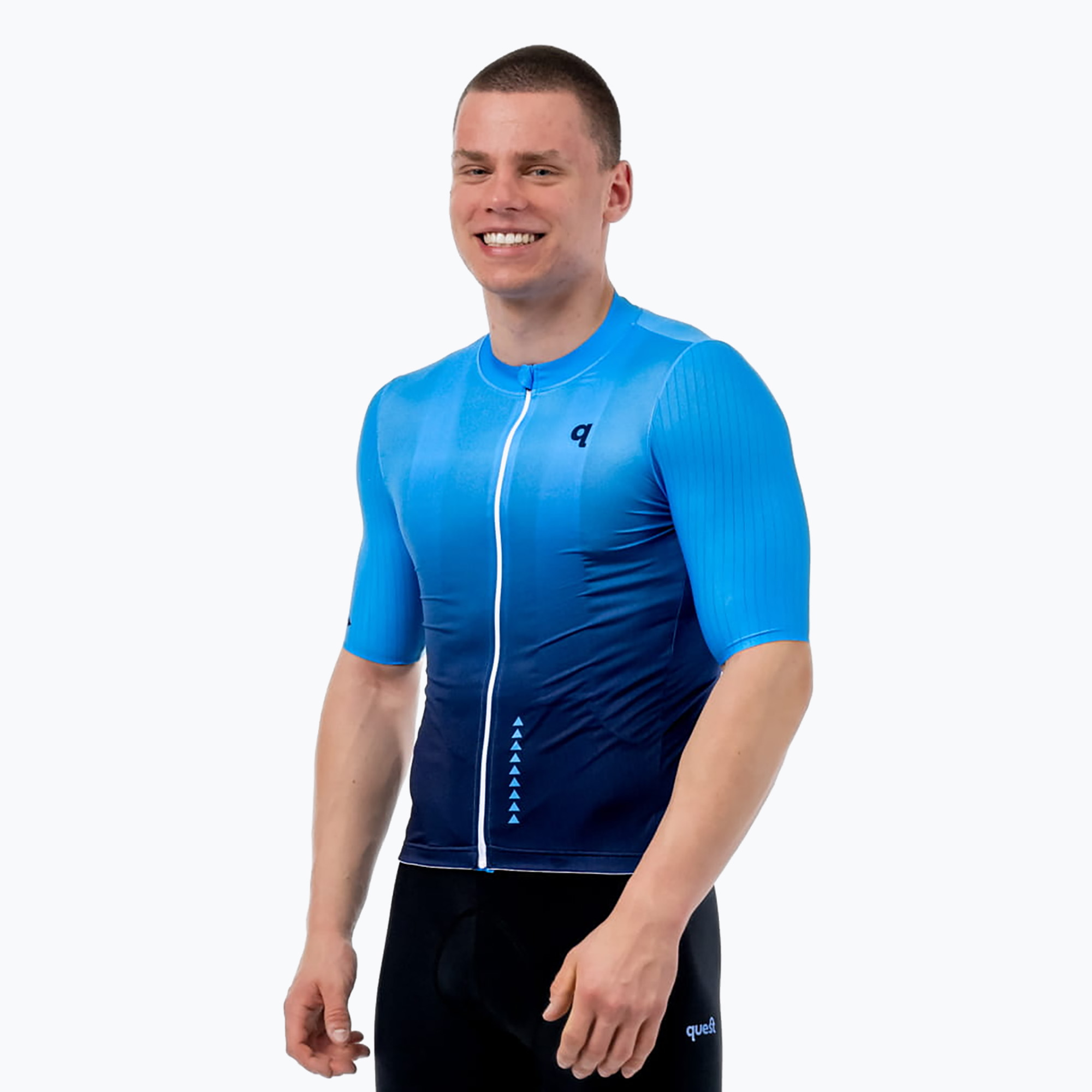 Мъжка колоездачна фланелка Quest Black Sky