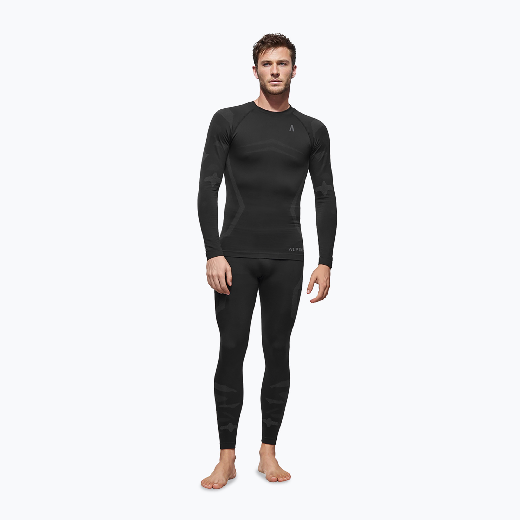 Férfi termikus alsónemű szett Alpinus Active Idre fekete (Active Idre Set B225601)