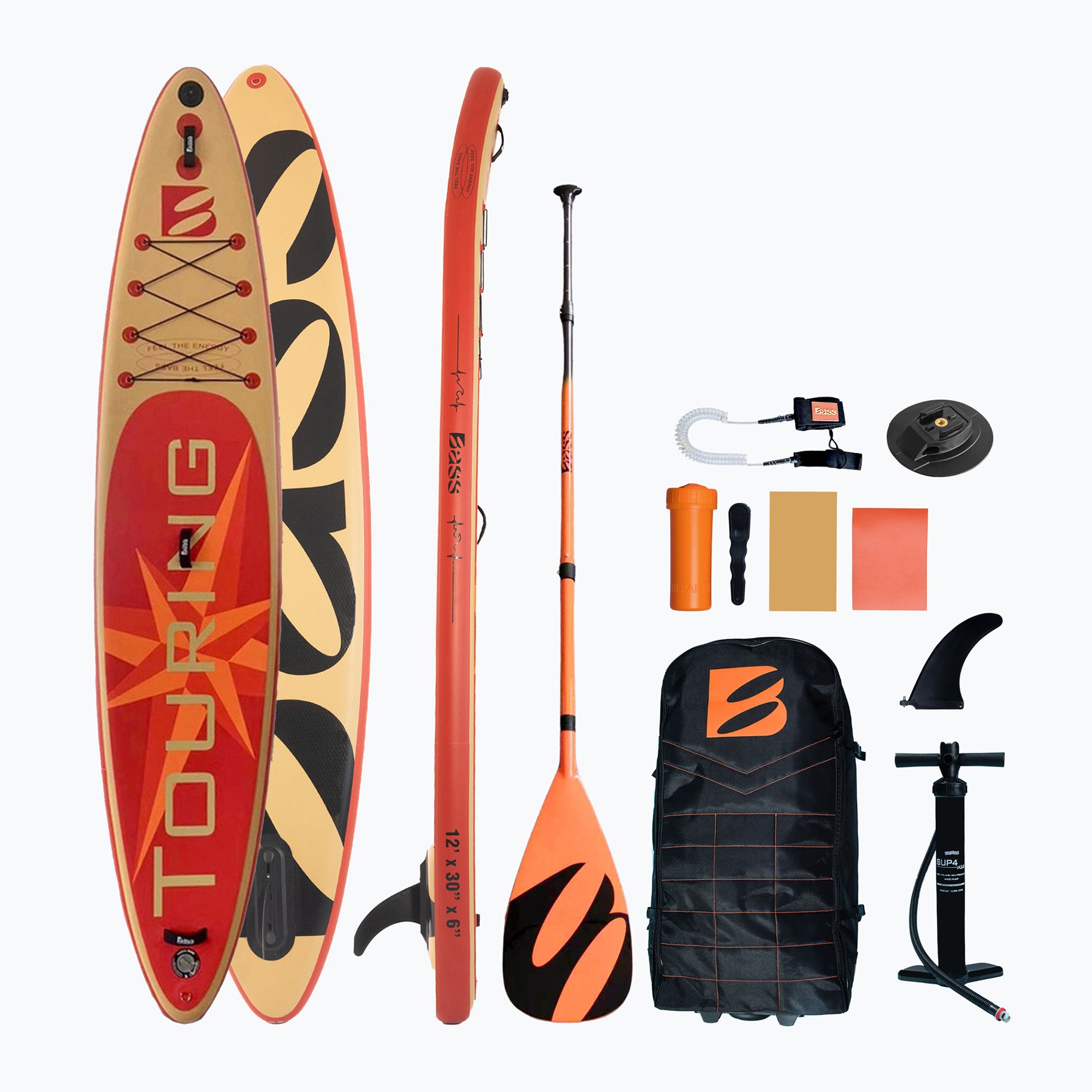 SUP Bass Touring 12' LUX + Trip red (366 cm)