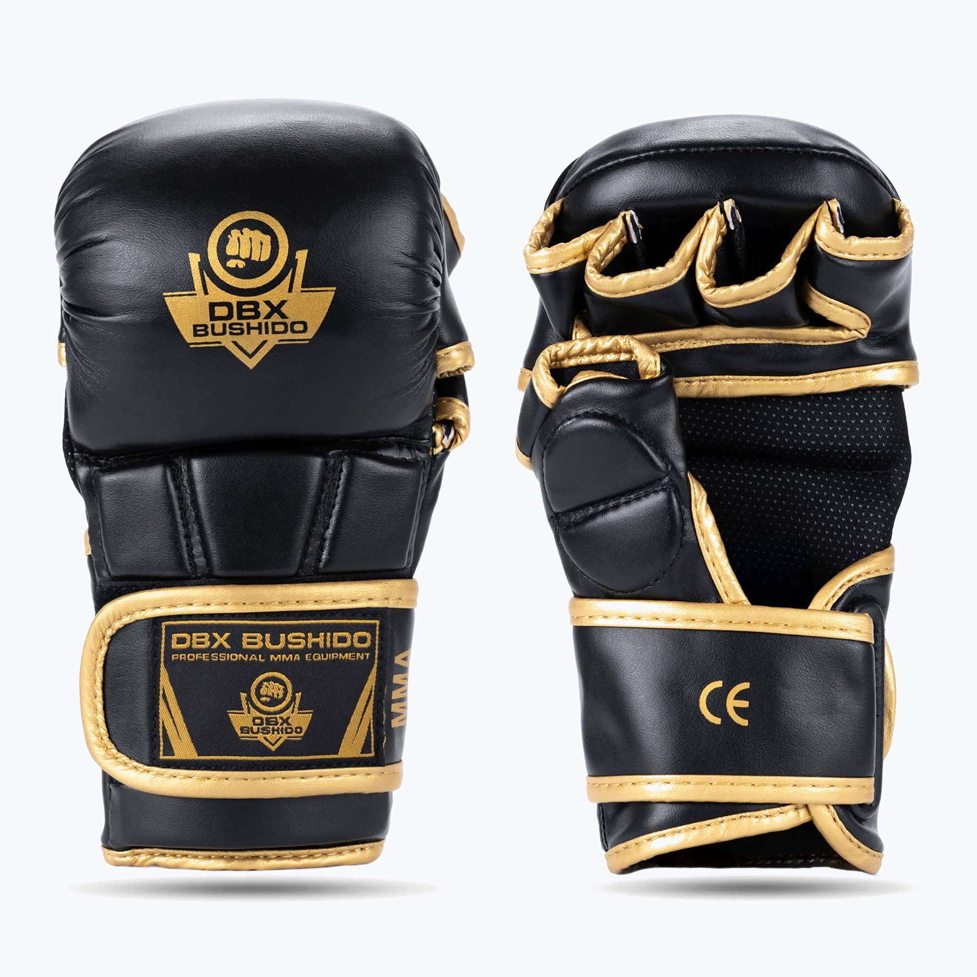 DBX BUSHIDO Master MMA граплинг ръкавици черни/златни