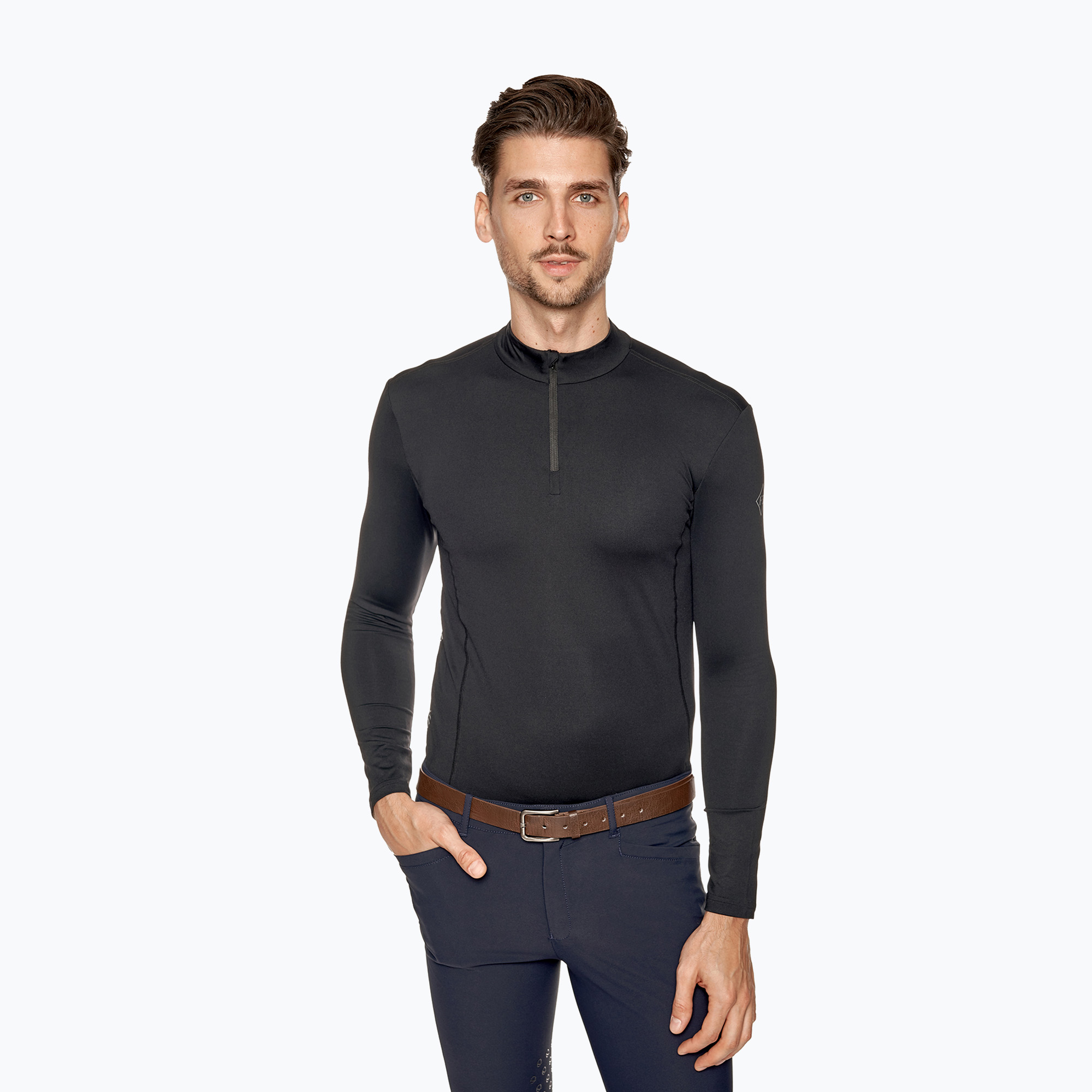FERA Equestrian Liam men's longsleeve t-shirt black 2.5. (L)