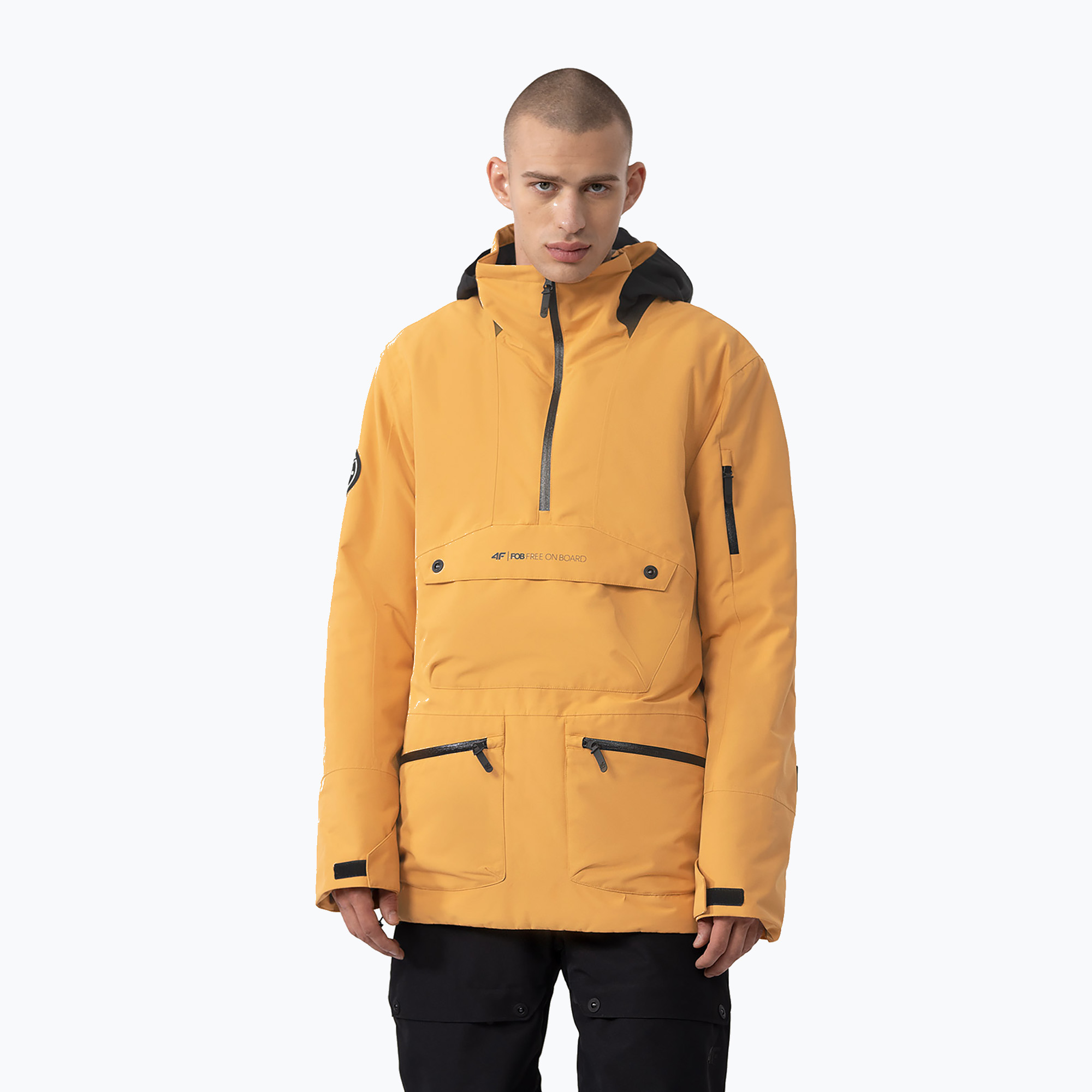 Giacca da snowboard da uomo 4F M290 arancione (S) (4FAW23TTJAM290)
