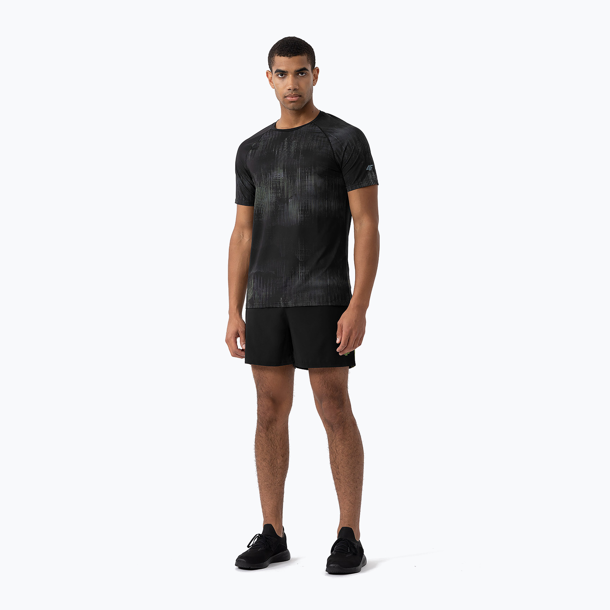 Men's training t-shirt 4F M455 multicolour 2 allover (M)