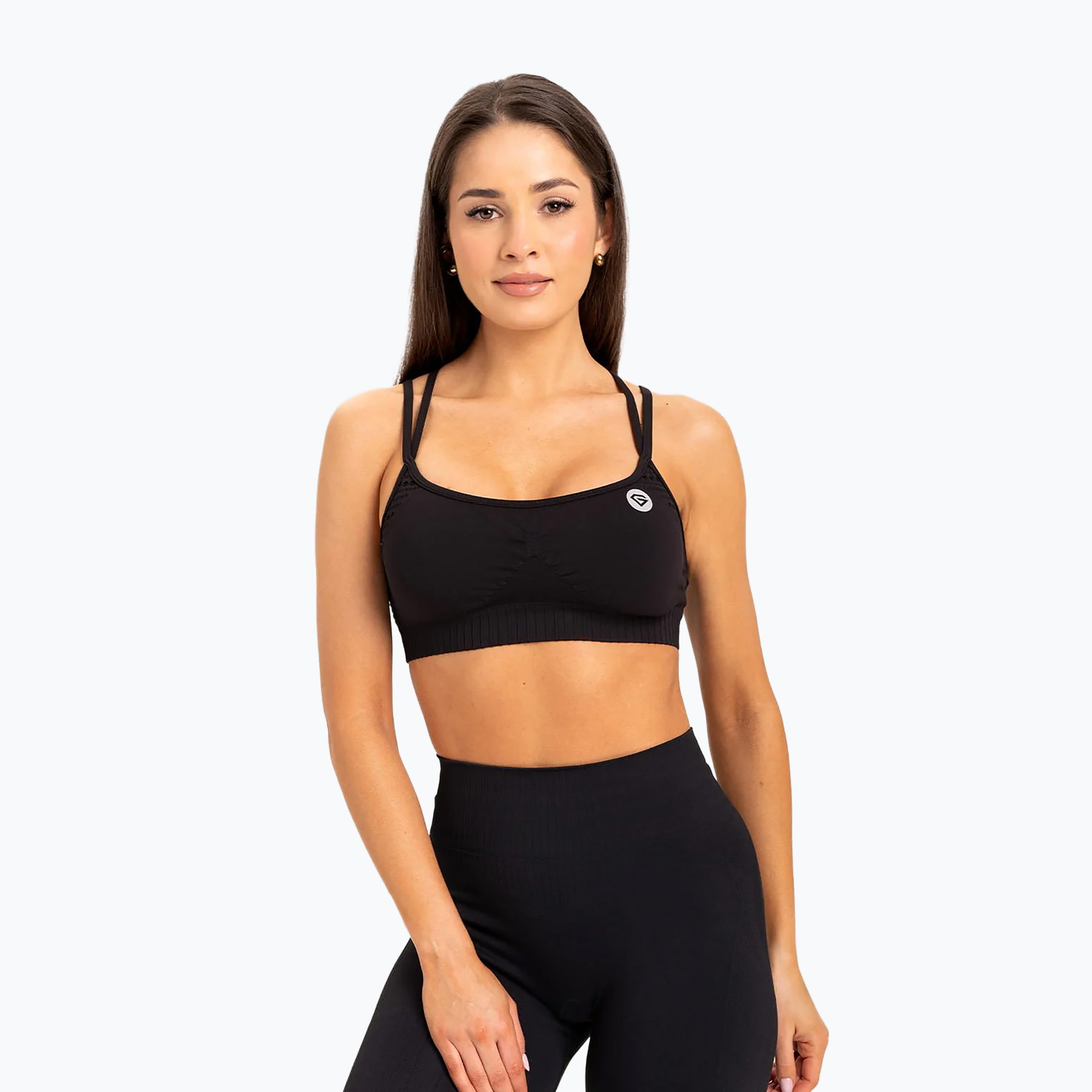 Sutien de antrenament Gym Glamour fără cusături black