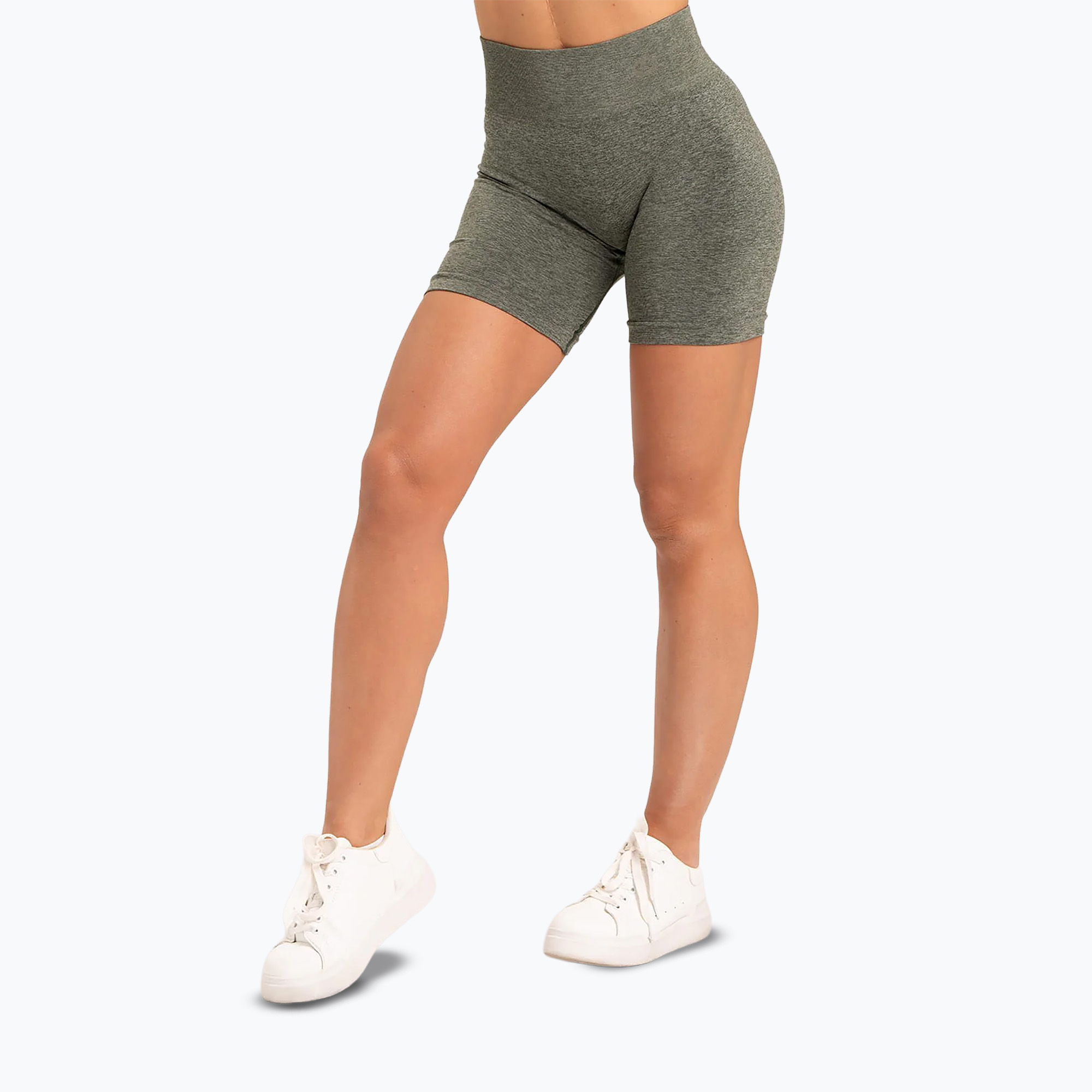 Дамски шорти за тренировка Gym Glamour Seamless каки