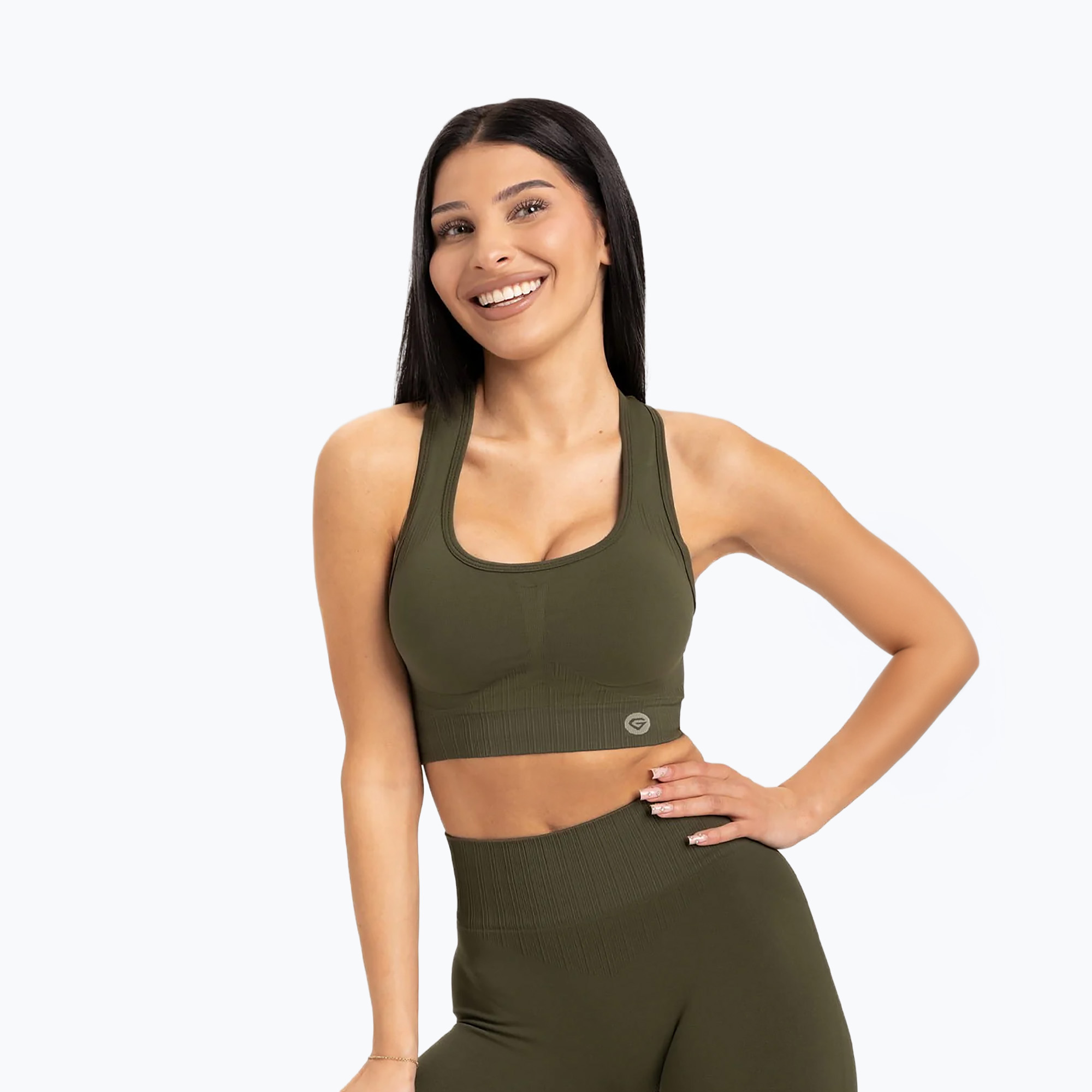 Sutien de fitness Gym Glamour Push Up Khaki 401