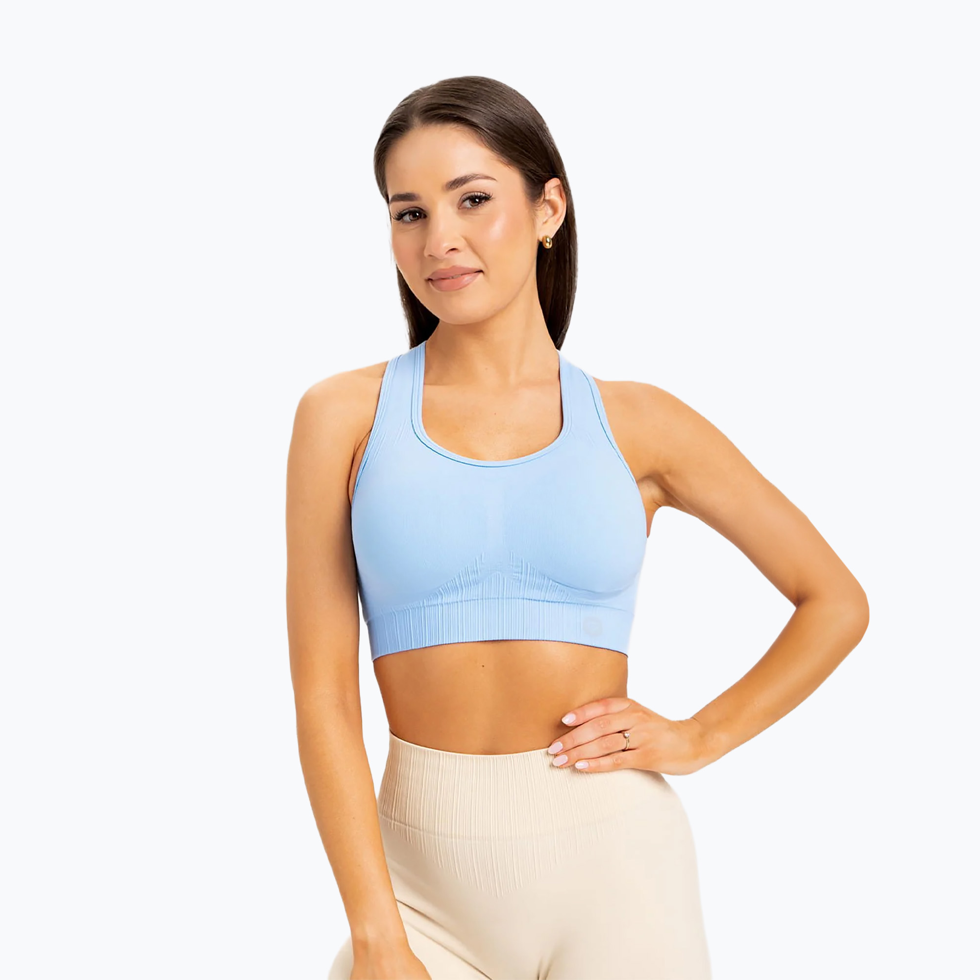 Sutien de fitness Gym Glamour Push Up Baby Blue 406 406