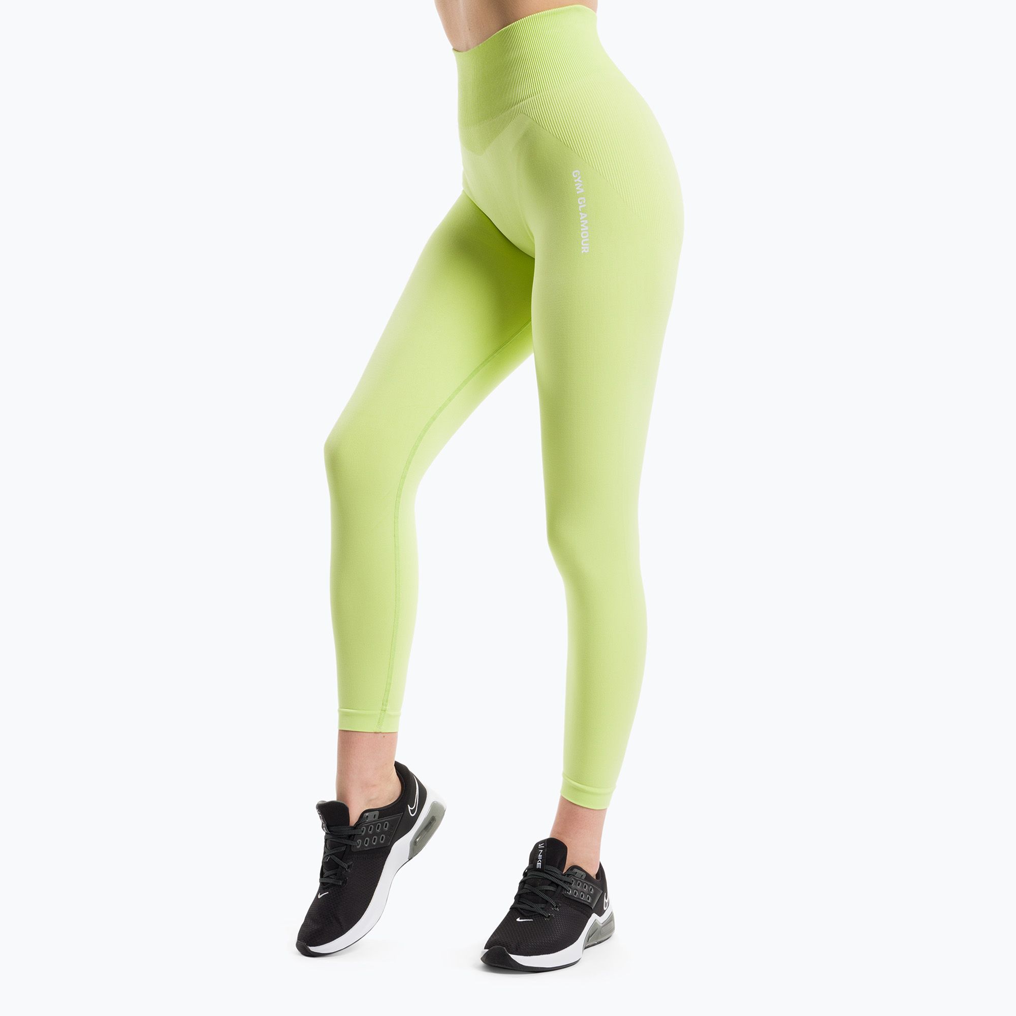 Legginsy treningowe damskie Gym Glamour Compress apple 