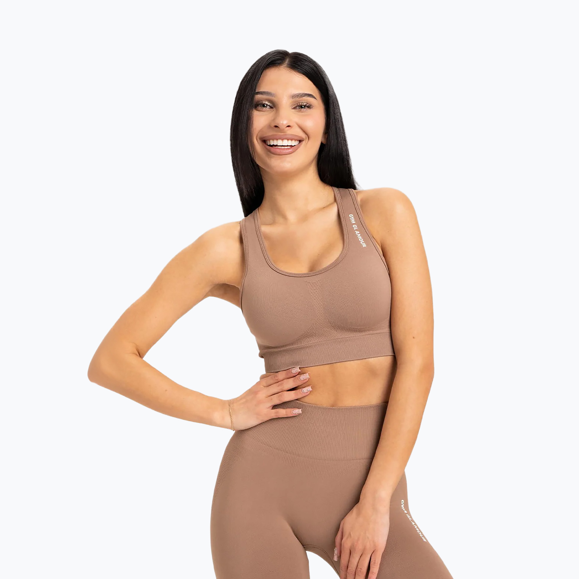 Gym Glamour Compress Cappuccino 460 фитнес сутиен
