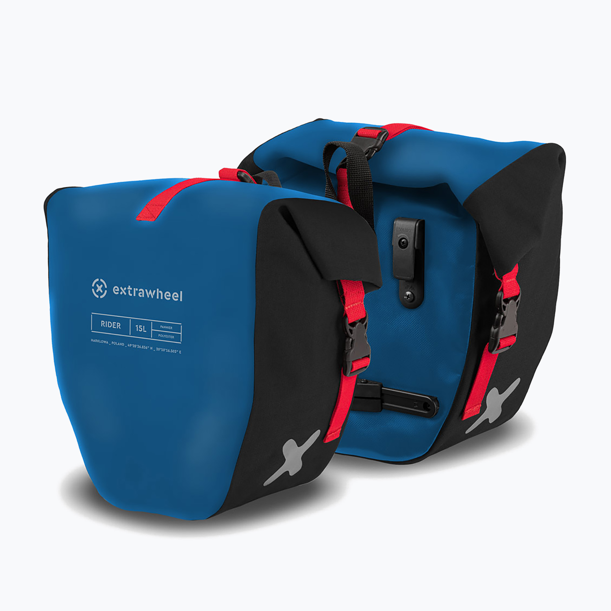 Csomagtartók Extrawheel Rider 2 x 15 l blue/black (Rider E0137)
