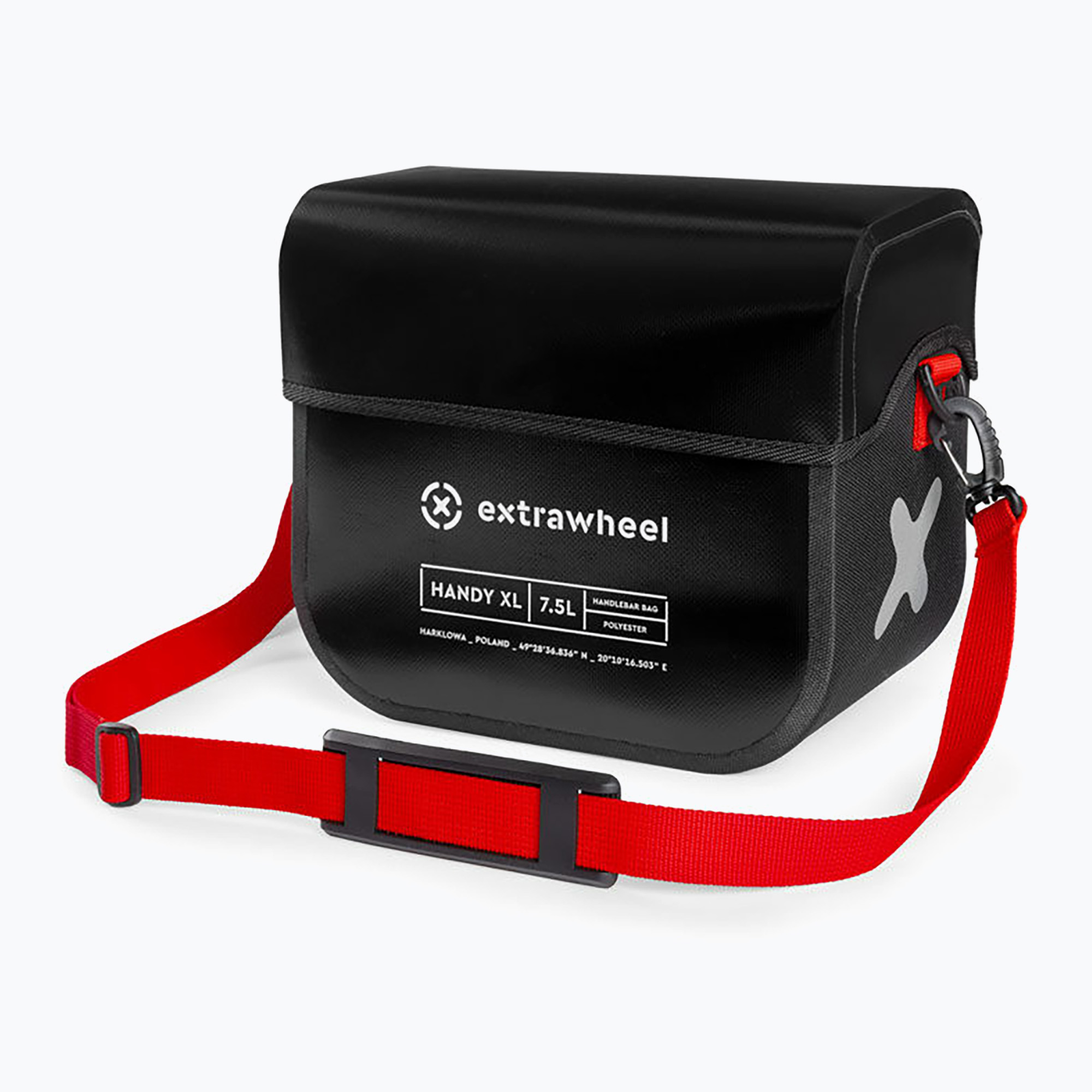 Extrawheel Handy XL 7.5L чанта за велосипед на кормилото черна E0150
