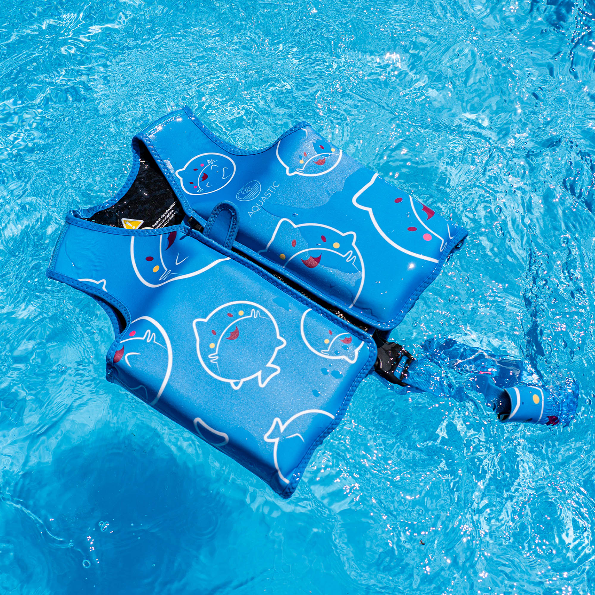 Kamizelka asekuracyjna dziecięca AQUASTIC HT-16879 niebieska