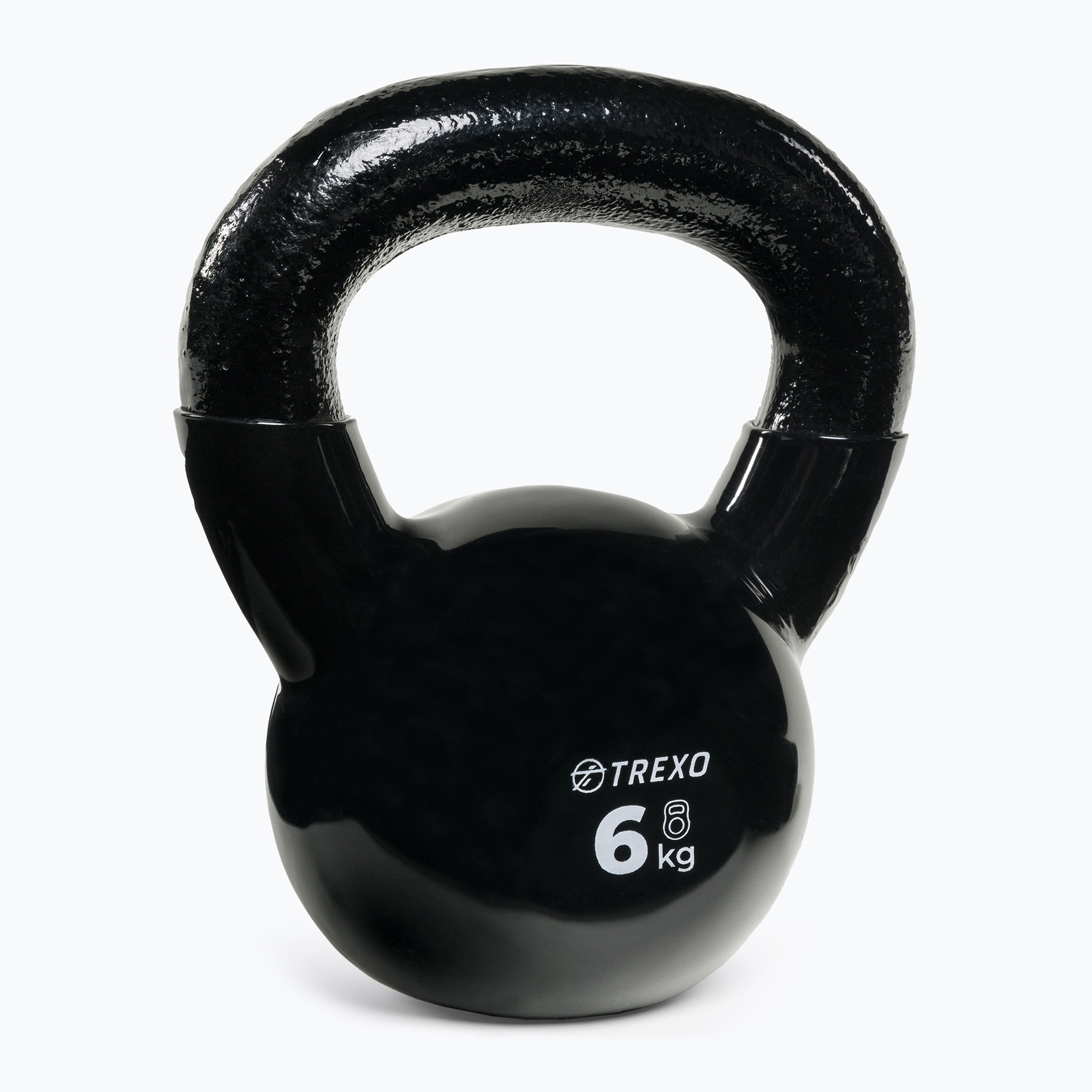 Kettlebell Żeliwny gumowany TREXO VKB06 6 kg 