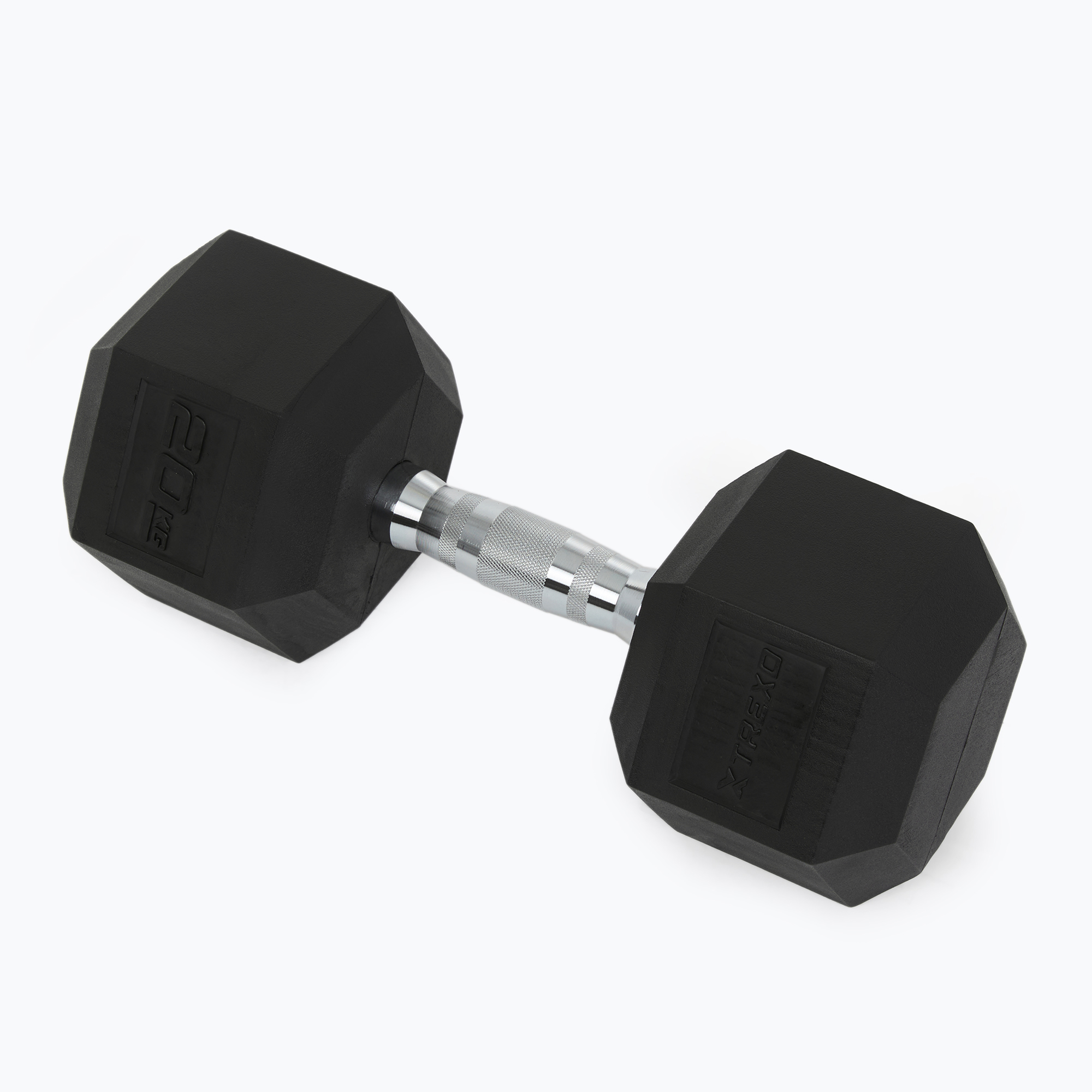Ganteră cauciucată  XTREXO Hex HXD200 20 kg