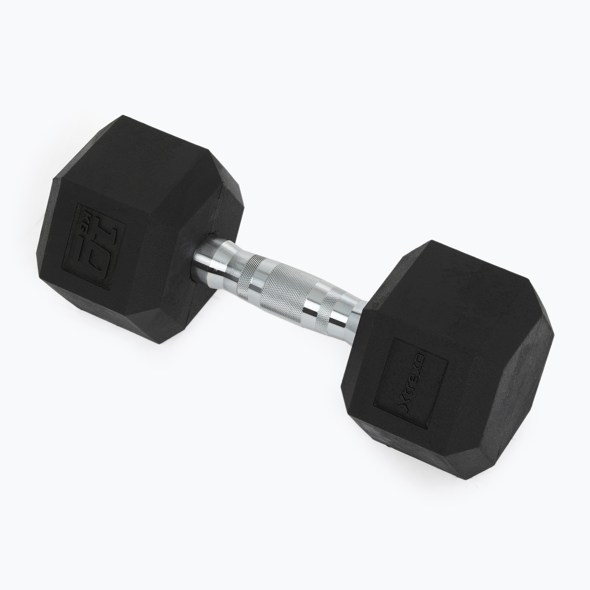 Hantel ogumowany XTREXO Hex 10 kg 