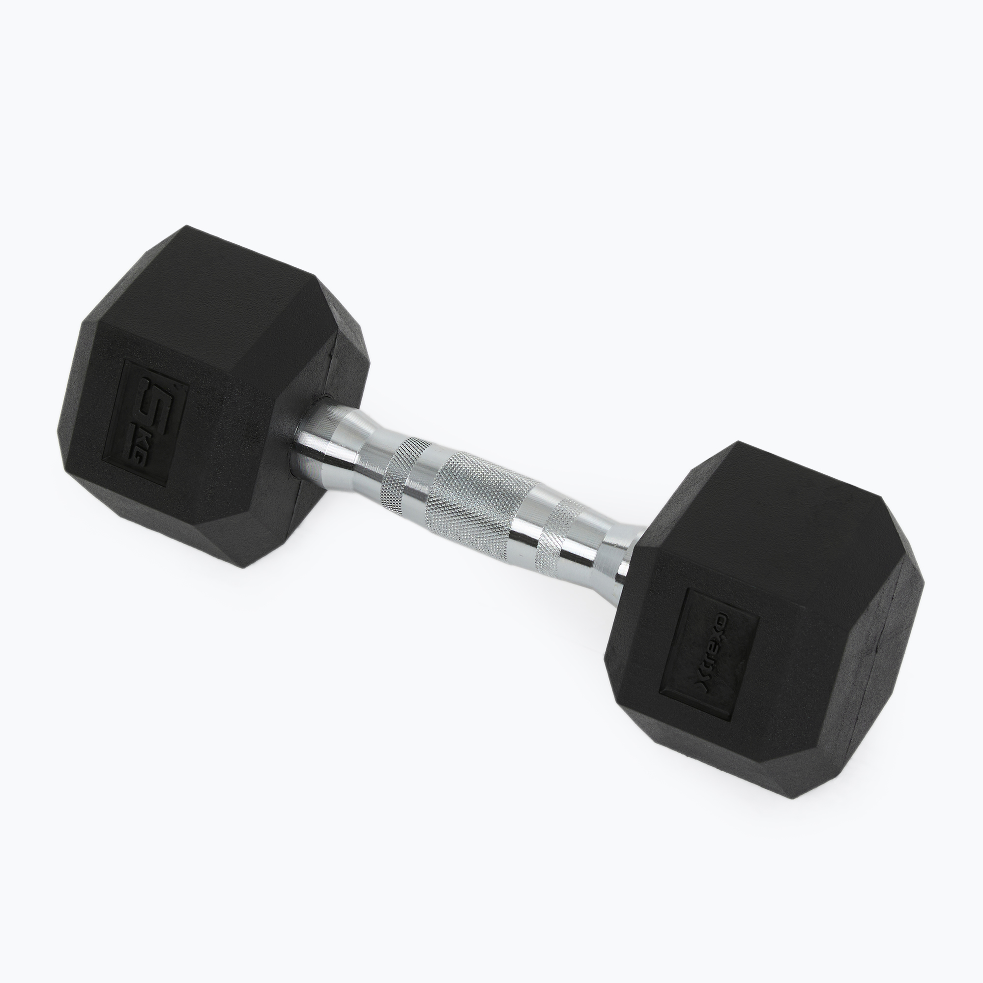 Ganteră cauciucată  XTREXO Hex HXD50 5 kg